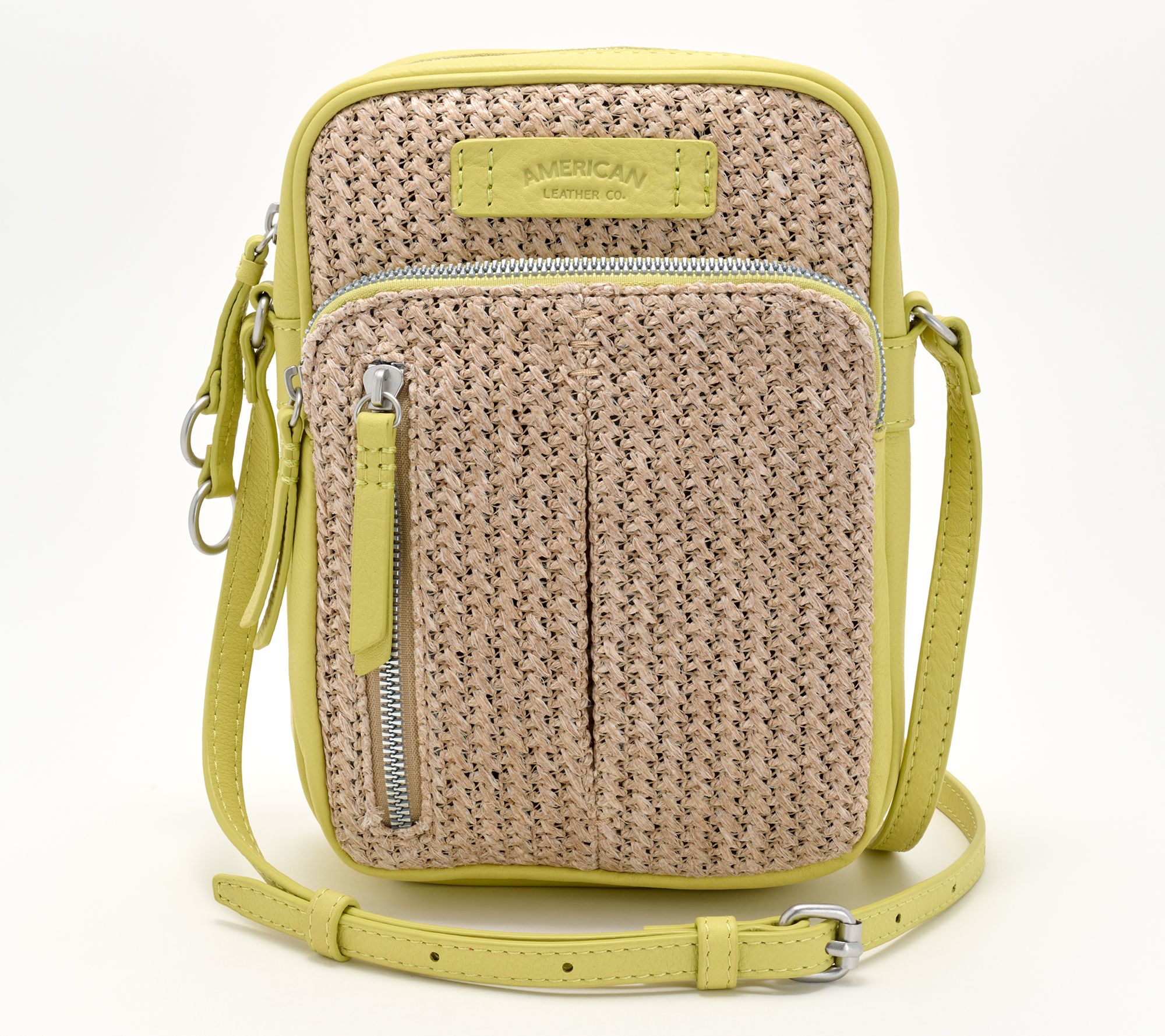 American Leather Co. Raffia Cleveland N/S Crossbody