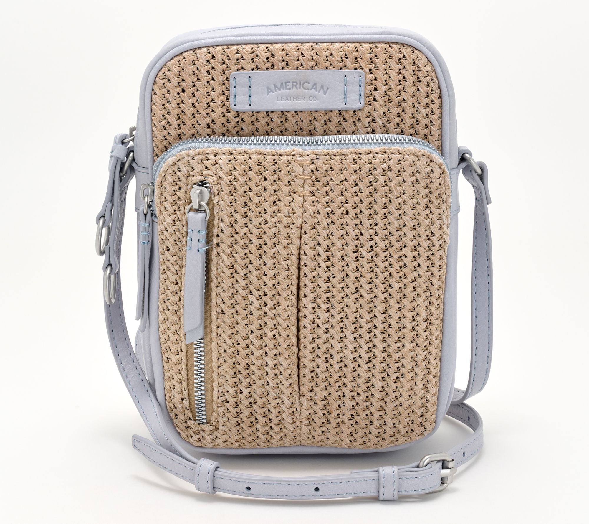 American Leather Co. Raffia Cleveland N/S Crossbody