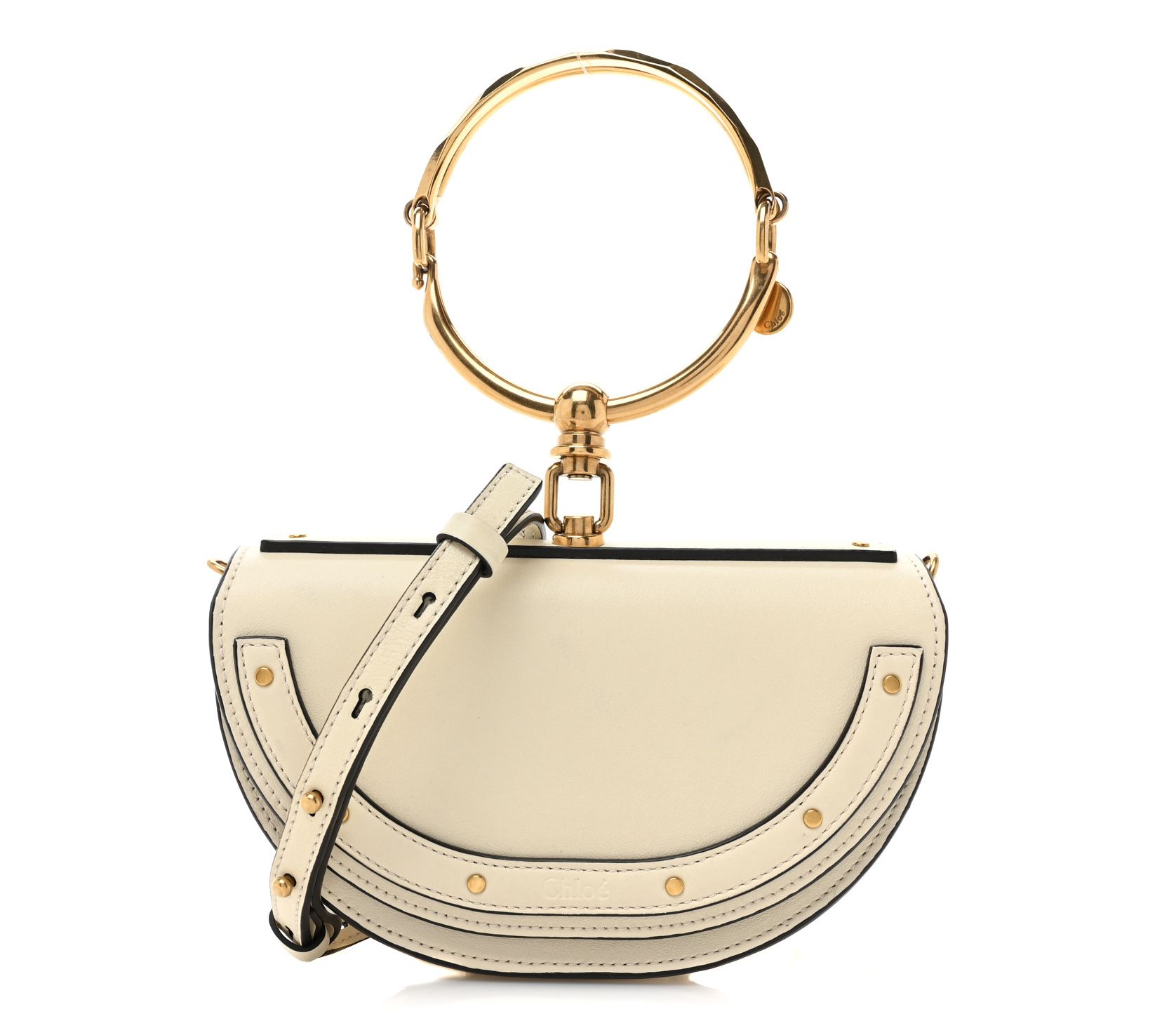 Pre-Owned Chloe Calfskin Small Nile Bracelet Mi naudiere Bag