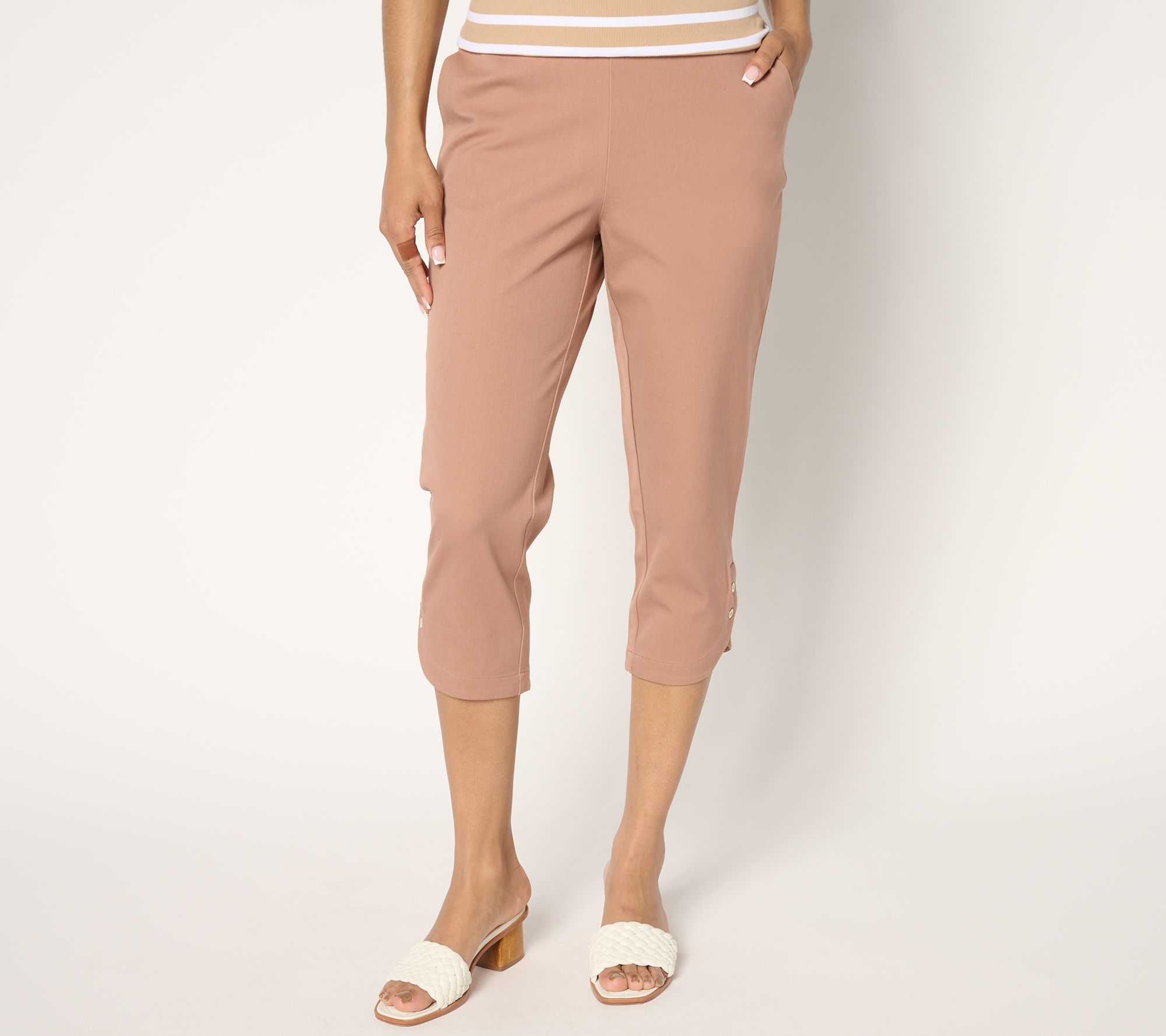 Isaac Mizrahi Live! Regular 24/7 Stretch Capri Pants