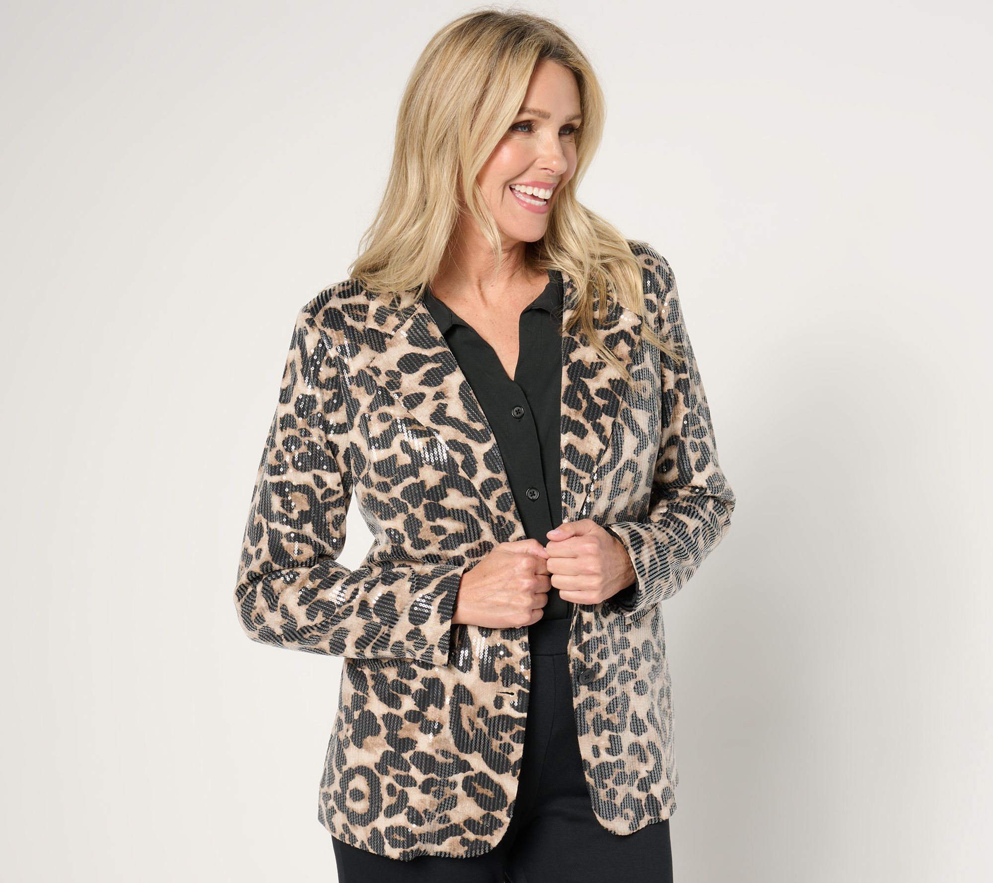 "As Is" Jingle Belles by Kim Gravel Life of the Party Sequin Blazer