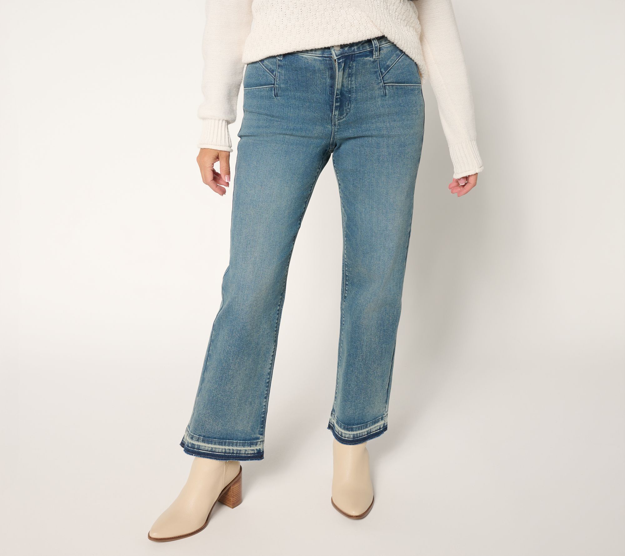 Women with Control Regular Contour Curves Full Leg Ankle Jeans