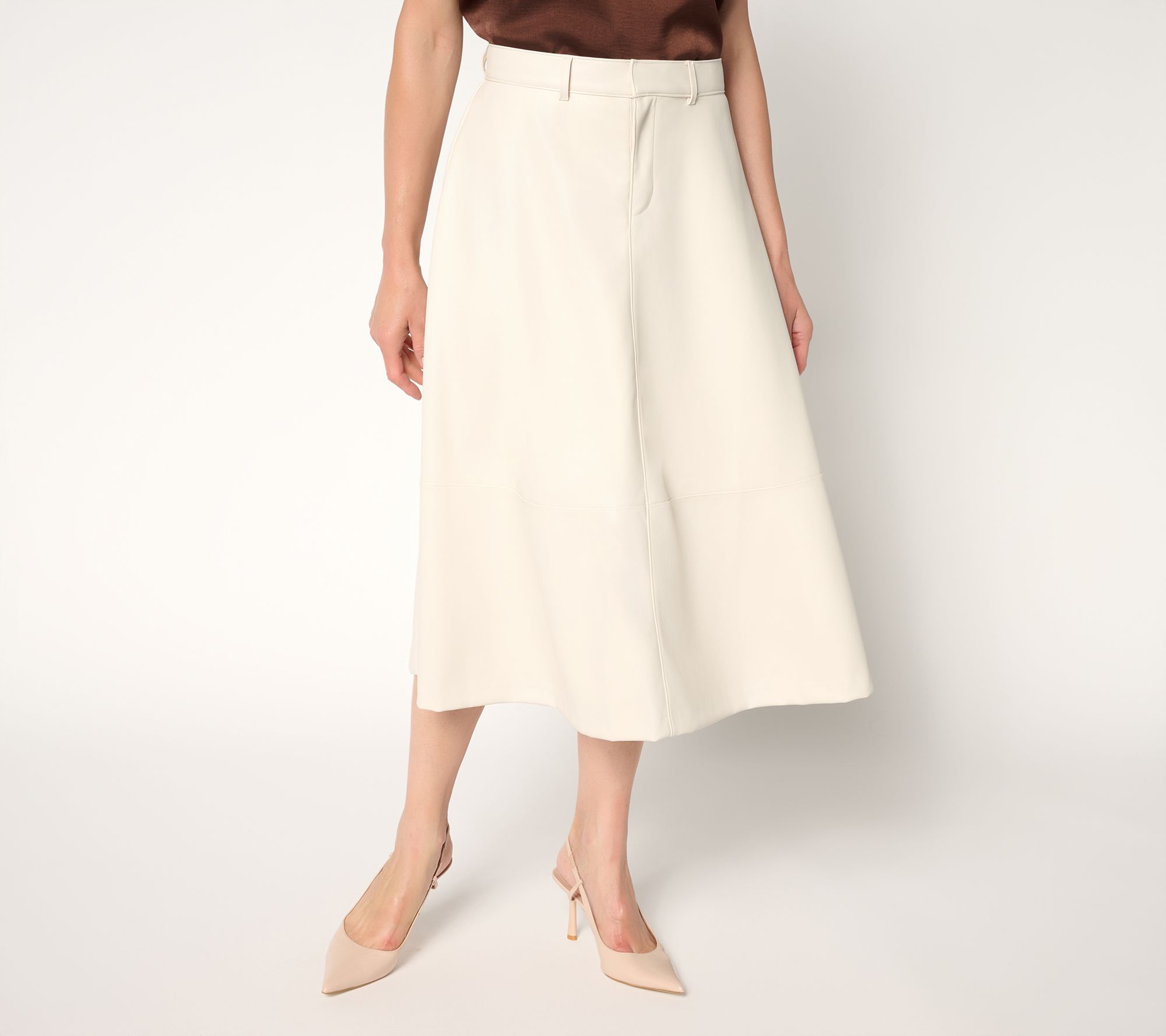 Me by Jennie Garth Petite Mott Faux Leather Skirt