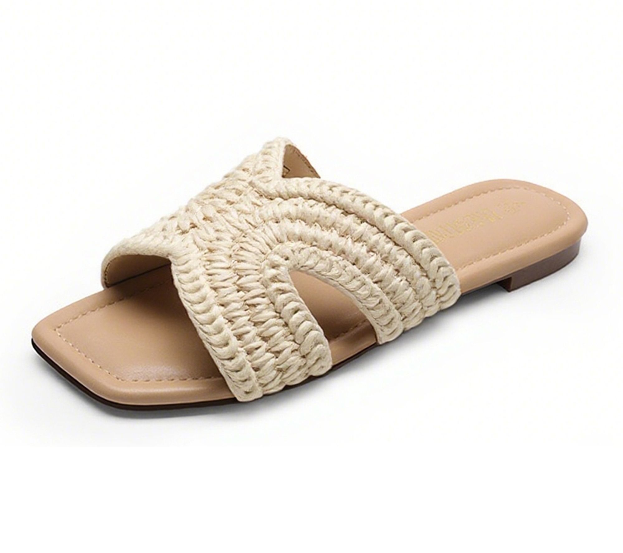 Dream Pairs Raffia Slide Sandal