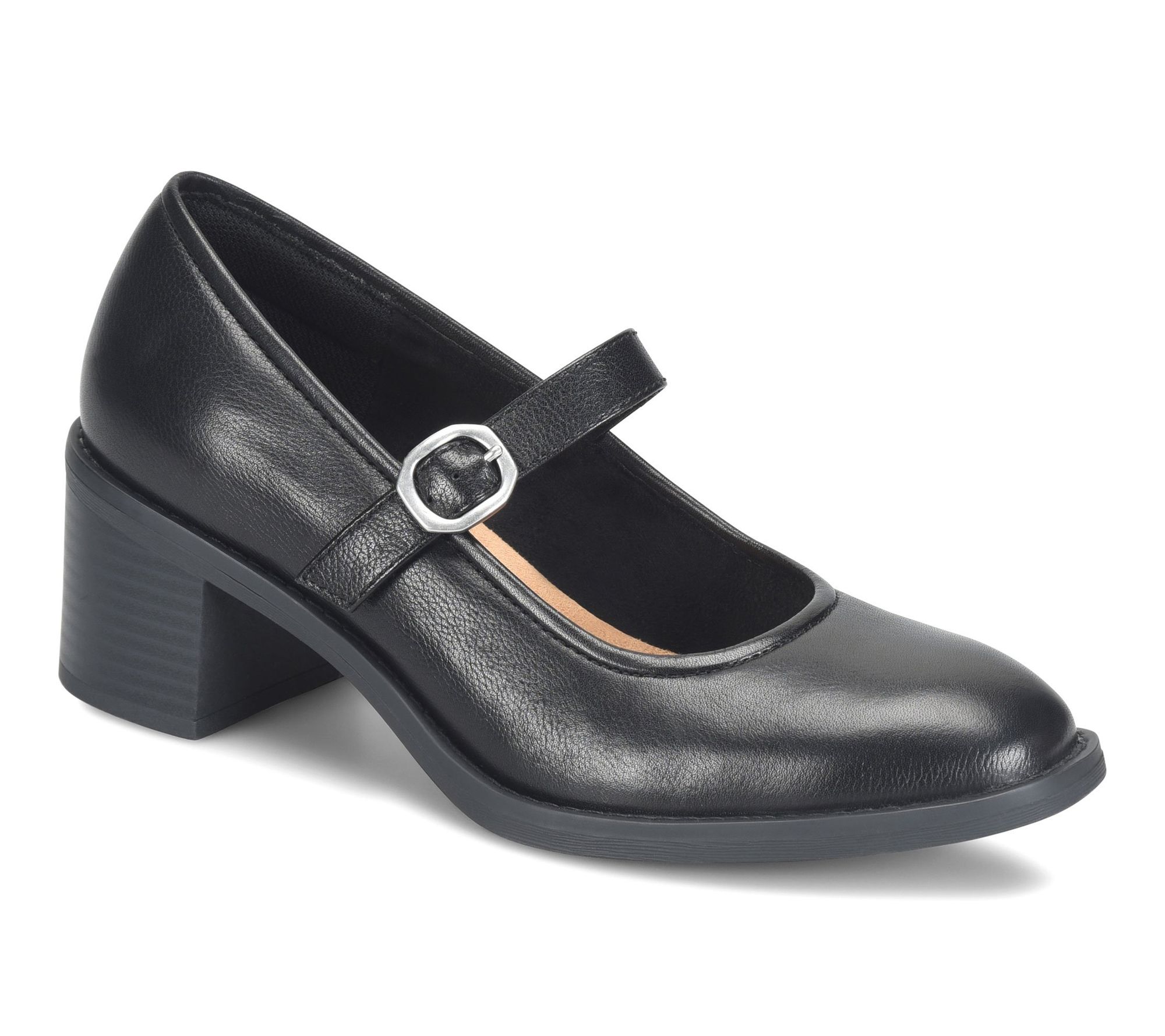 Comfortiva Heeled Leather Mary Jane - Harley
