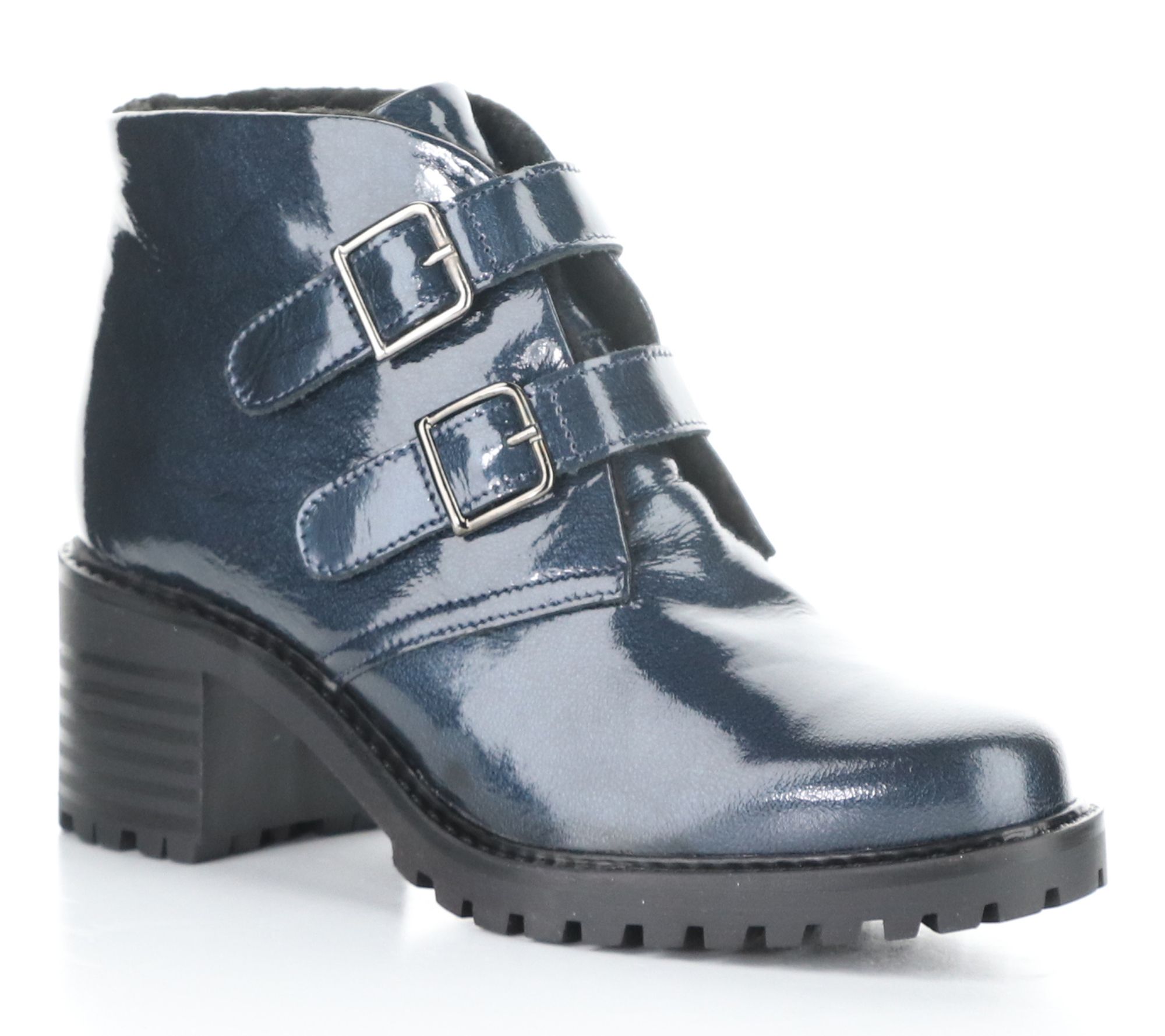 Bos. & Co. Mascara Pat/Mini Sherpa Boot - Issey