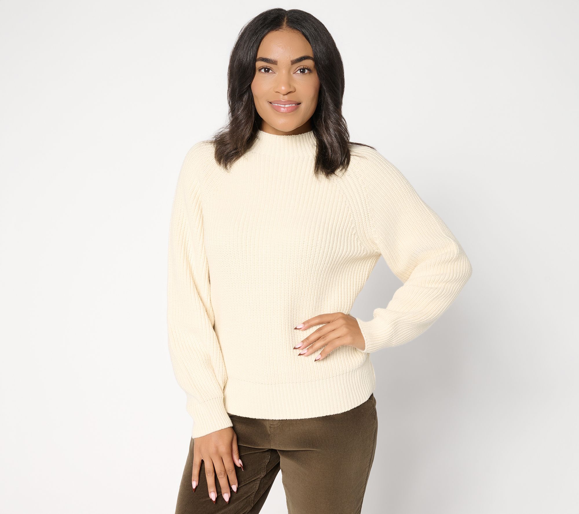 "As Is" Martha Stewart Signature Cotton Pullover Sweater