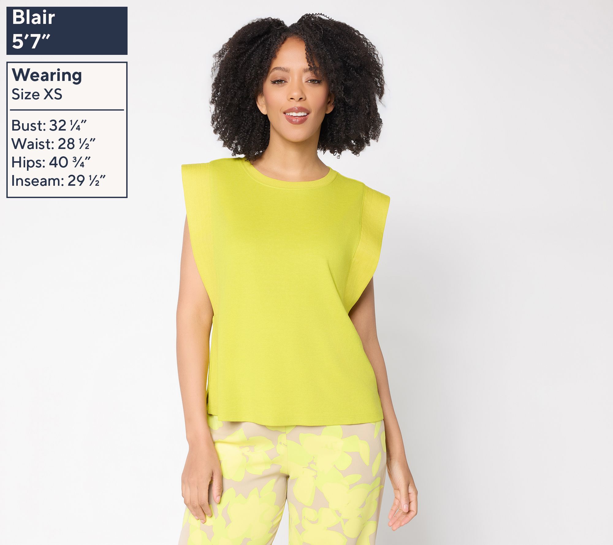 Carla Rockmore Collection Knit Pique Shell Tank Top | QVC