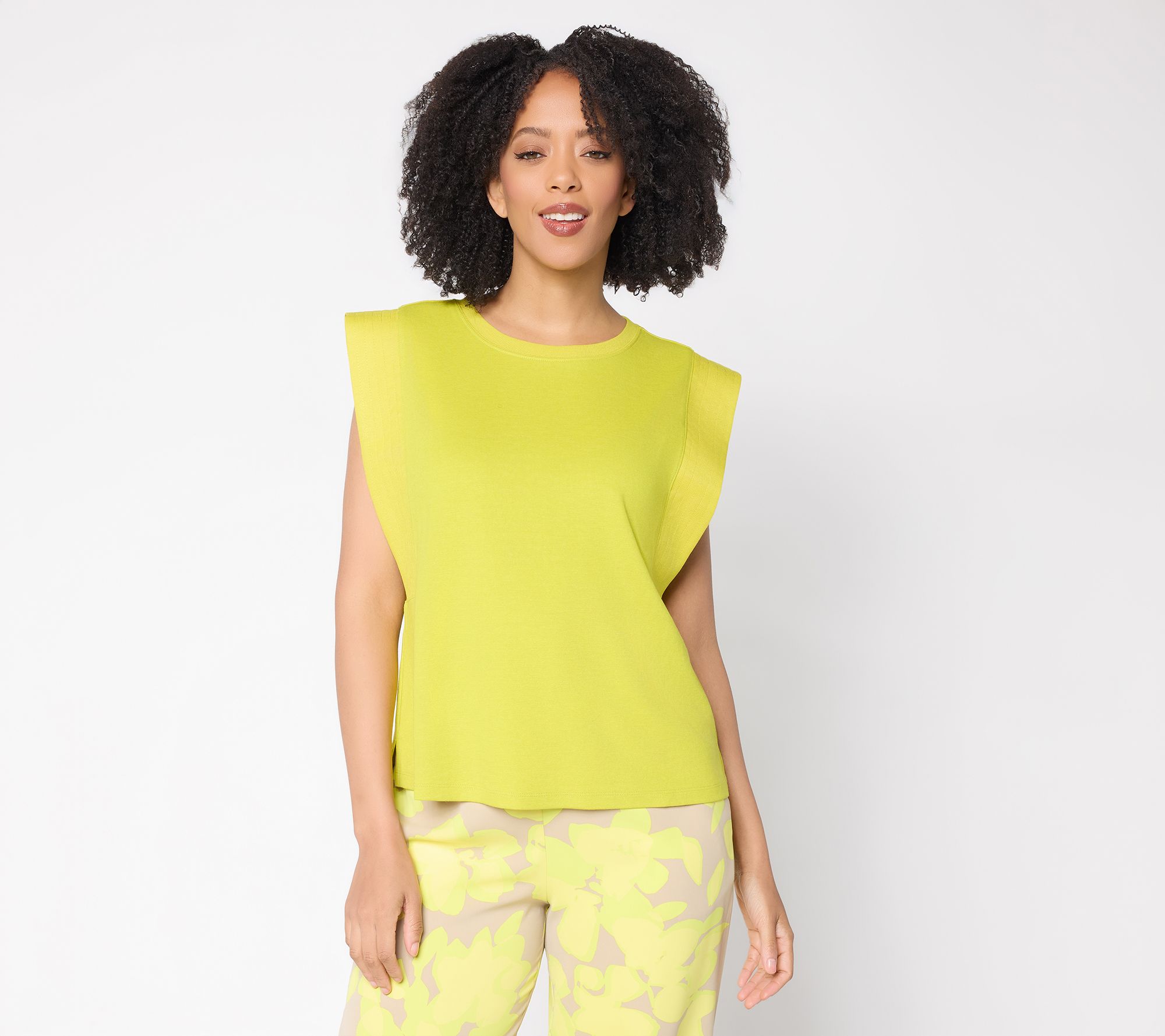 Carla Rockmore Collection Knit Pique Shell Tank Top