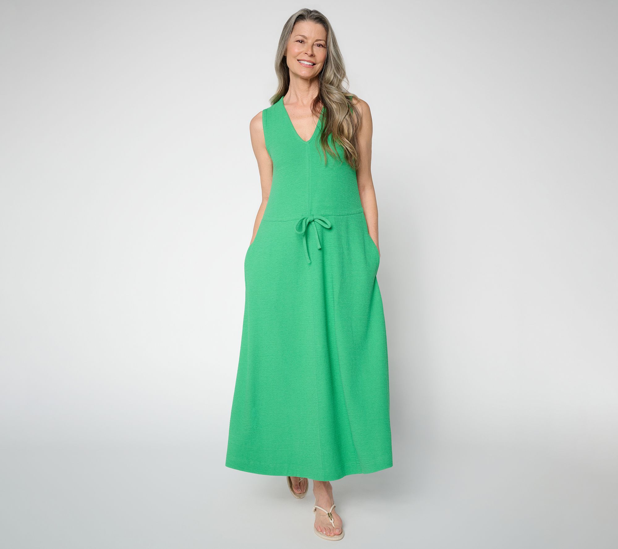 Me by Jennie Garth Regular Textured Knit Midi Dress