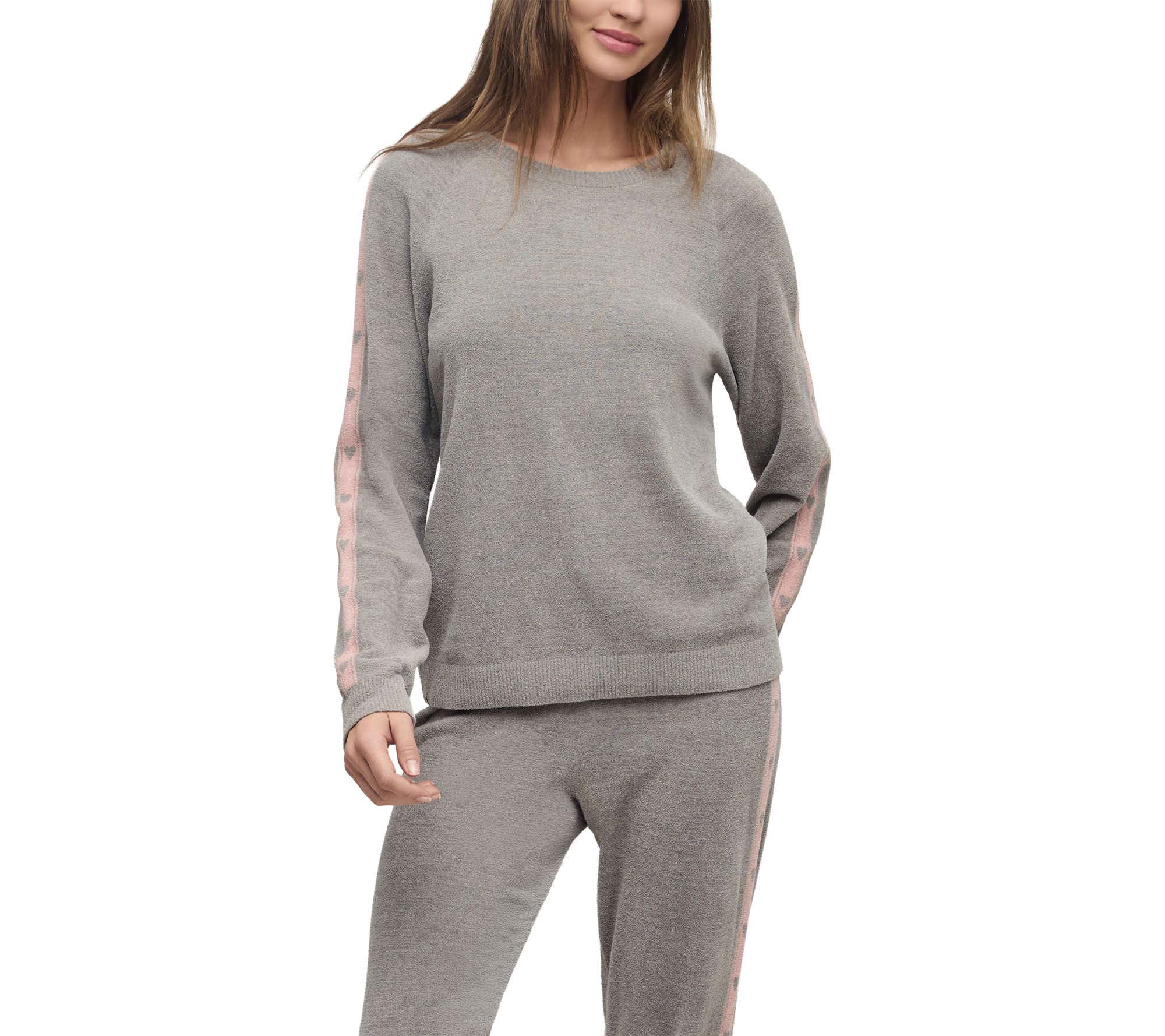 Barefoot Dreams CCUL Heart Stripe Pullover