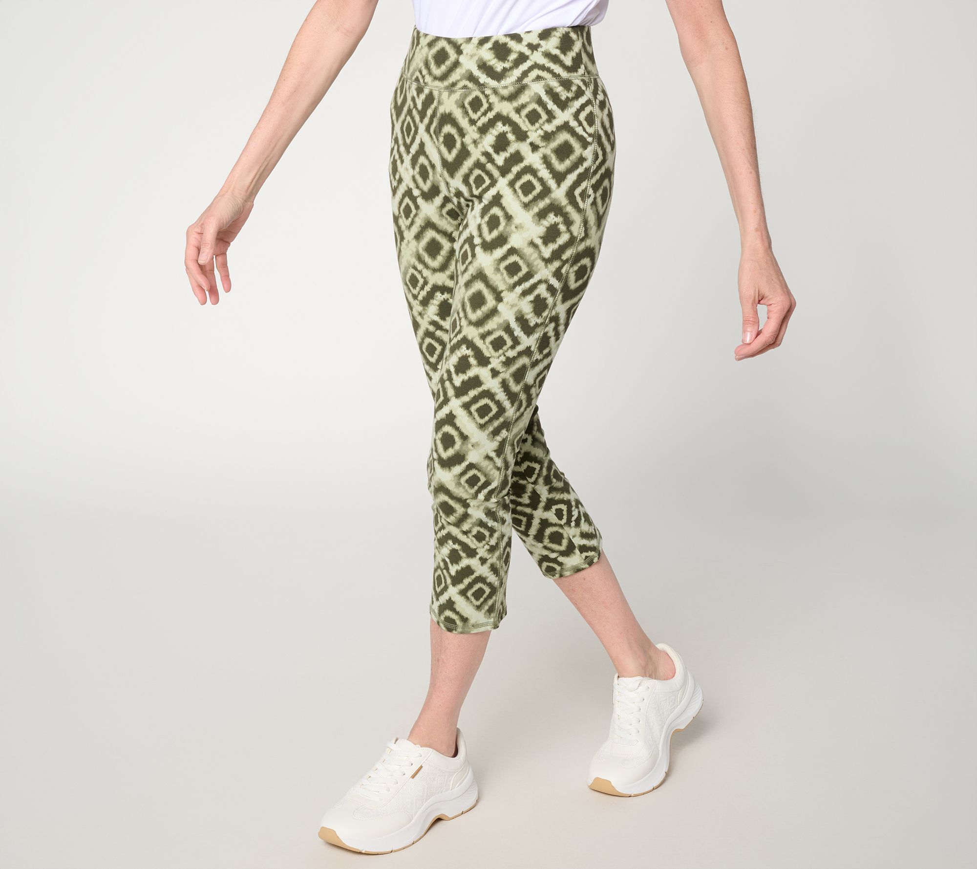 Denim & Co. Active Petite Duo Stretch Crop Pants