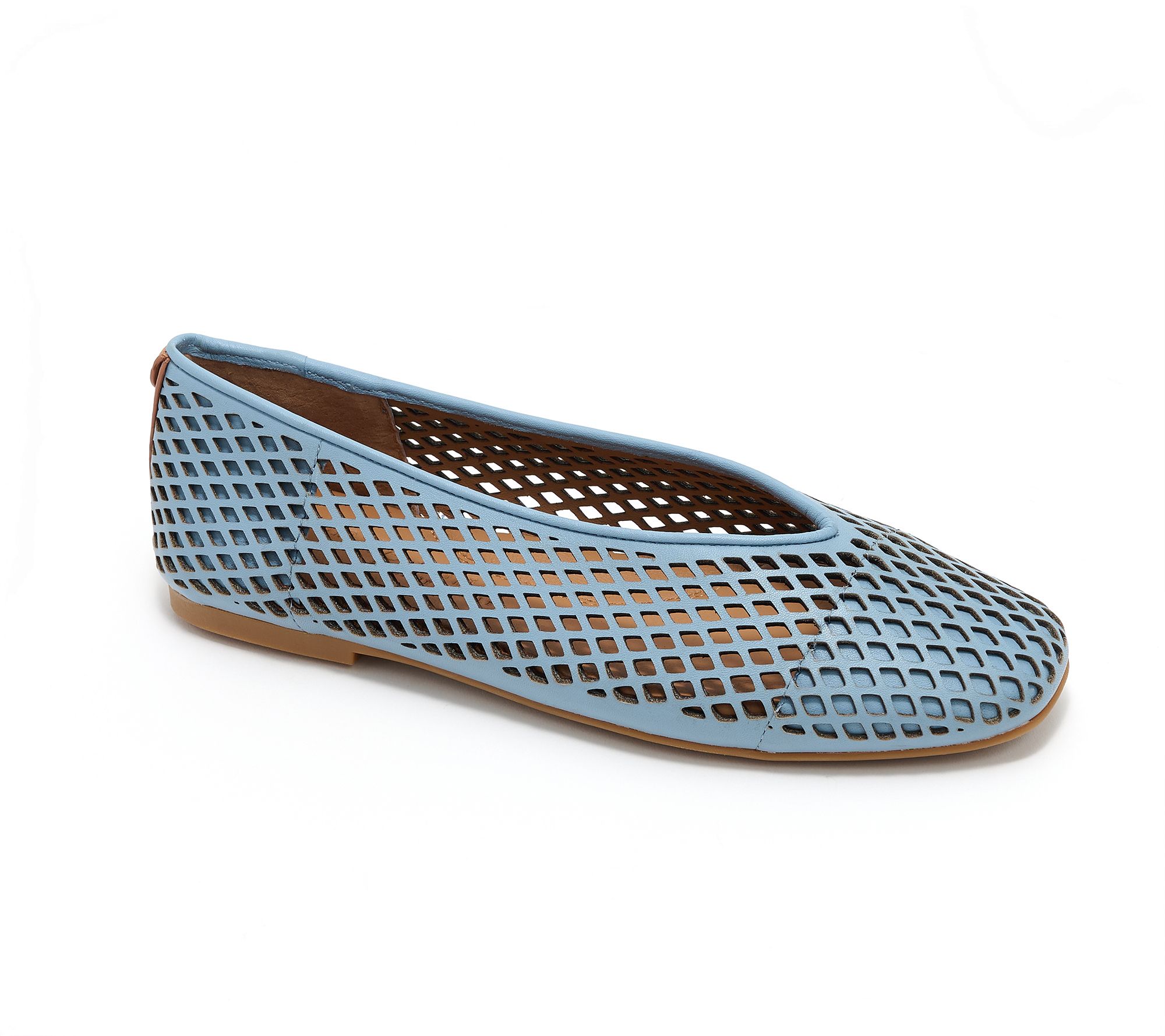Gentle Souls by Kenneth Cole Leather Perforated Flats-Willow