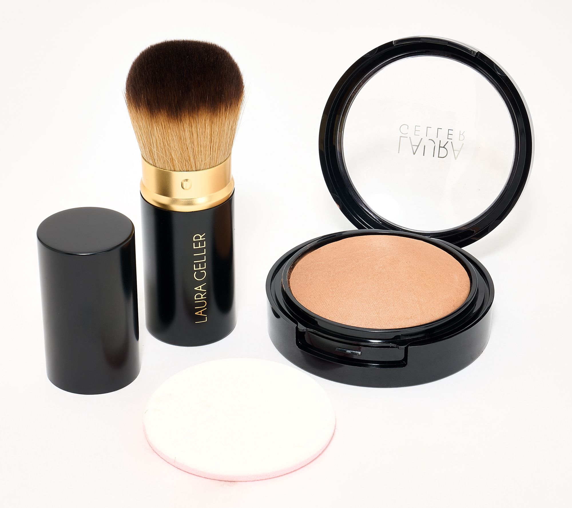 Laura Geller Double Take Matte Bronzer with Kabuki Brush