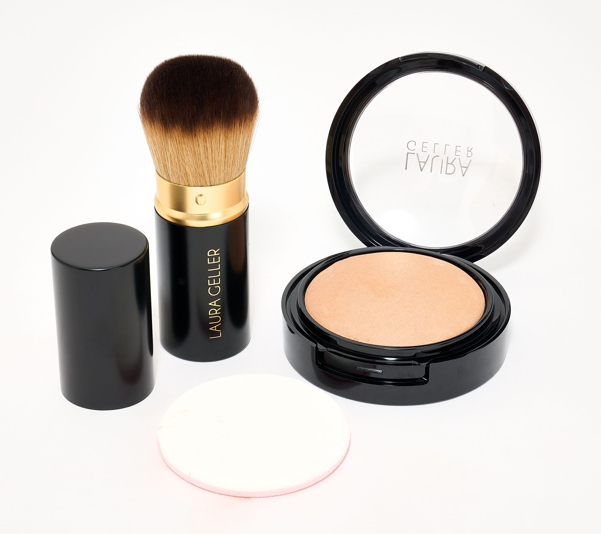 Laura Geller Double Take Matte Bronzer with Kabuki Brush
