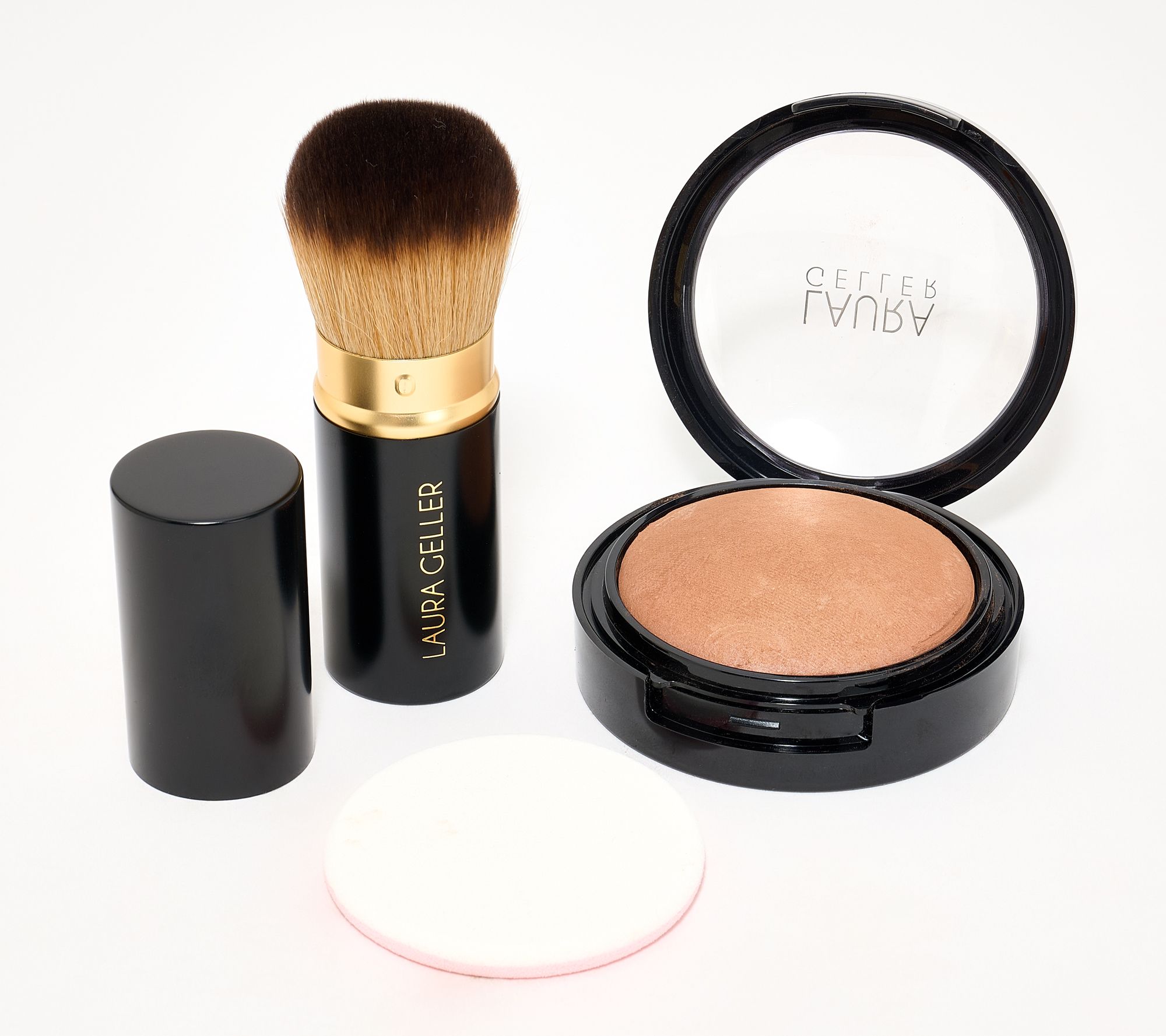 Laura Geller Double Take Matte Bronzer with Kabuki Brush