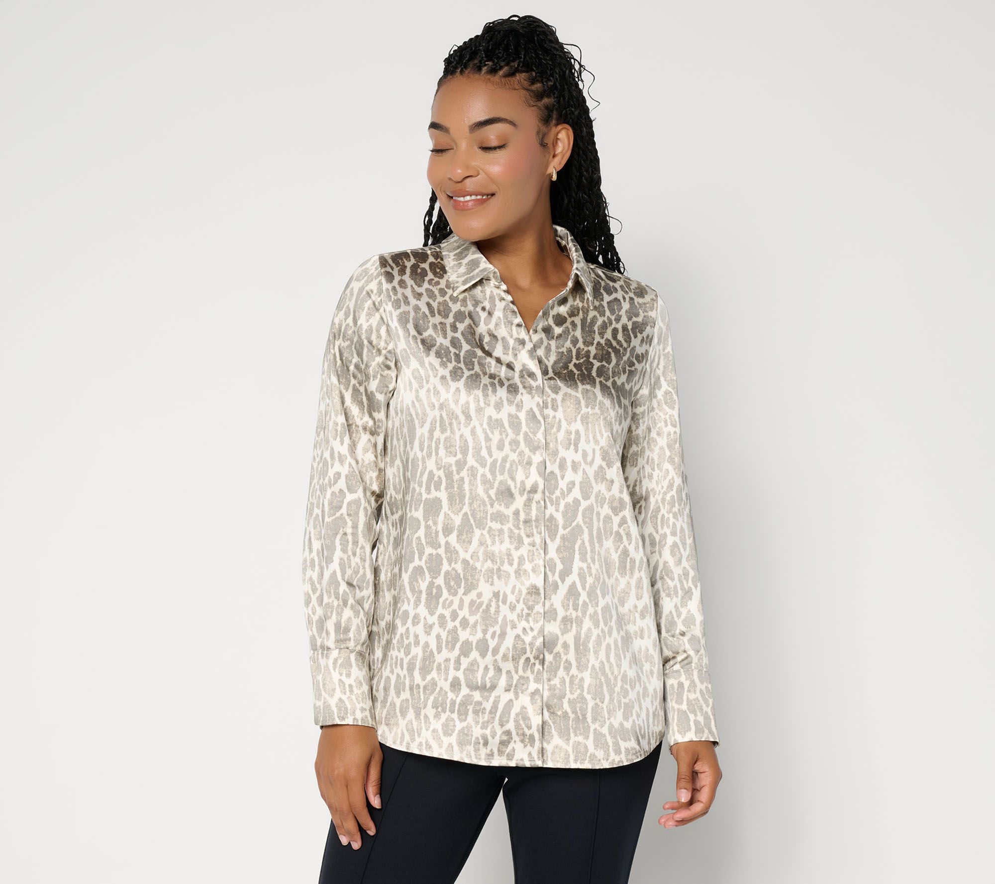 BEAUTIFUL by Lawrence Zarian The Joy Hidden Placket Blouse