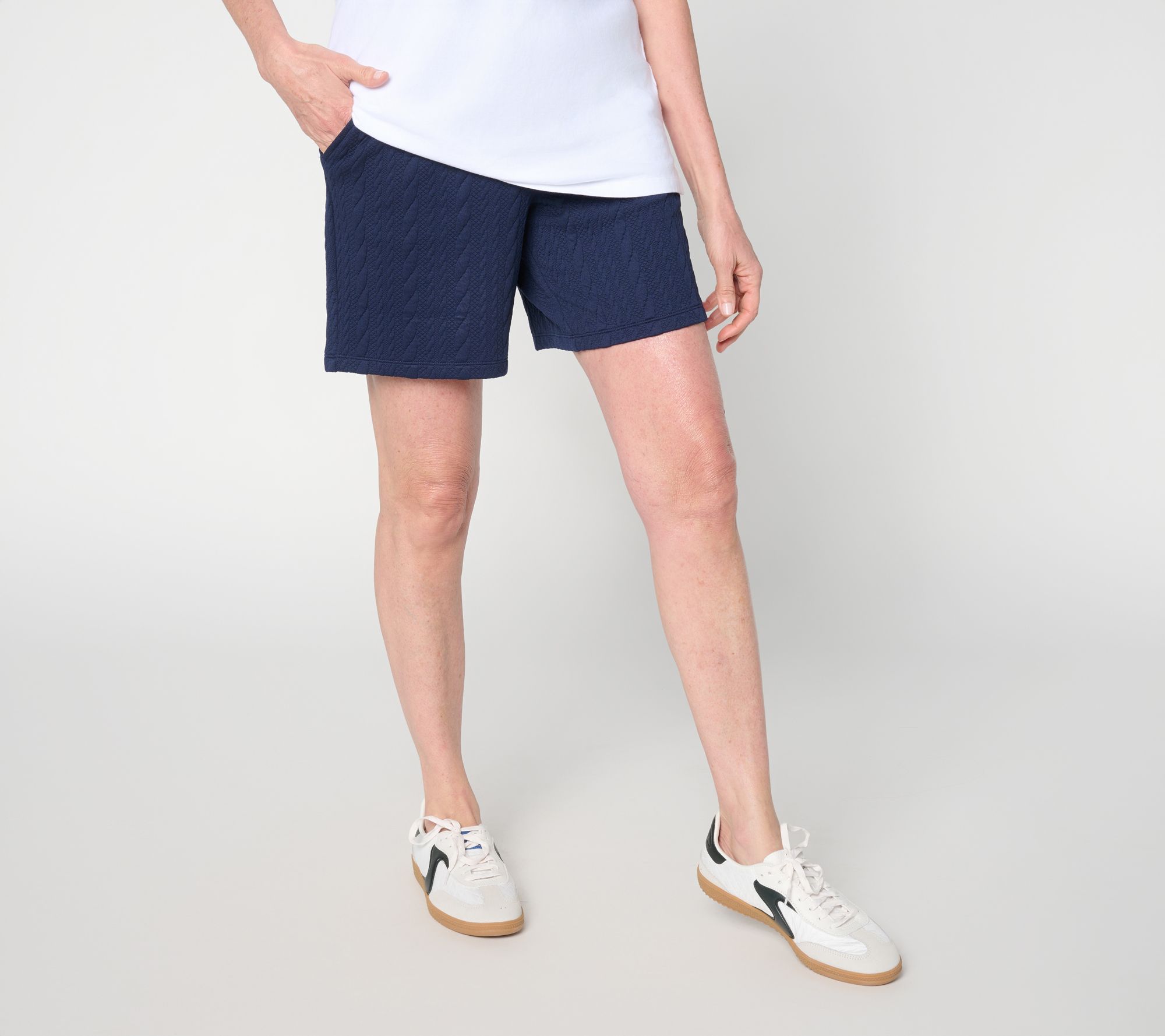 "As Is" Belle by Kim Gravel Reg Cable Chic Textured Short