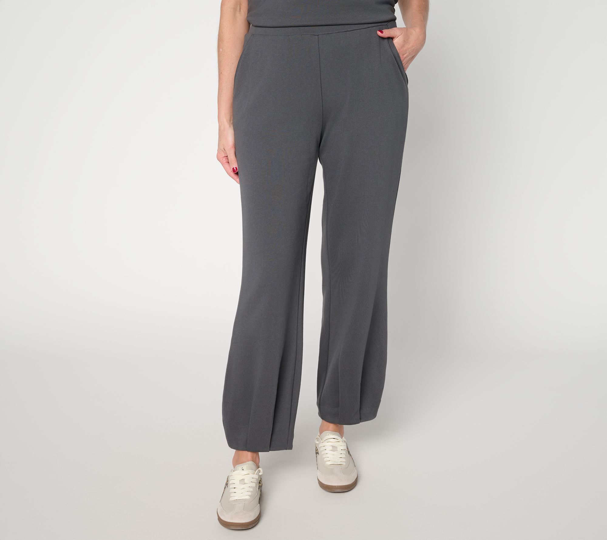 "As Is" Me Time by Jennie Garth Pet Pleated French Terry Lounge Pants