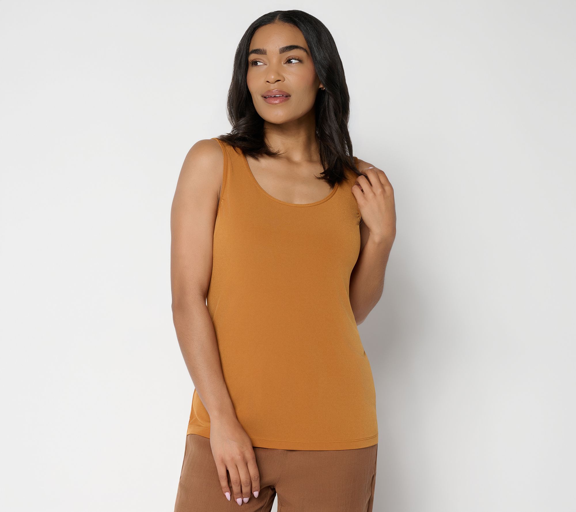 "As Is" Susan Graver Essentials Liquid Knit Scoop Neck Tank