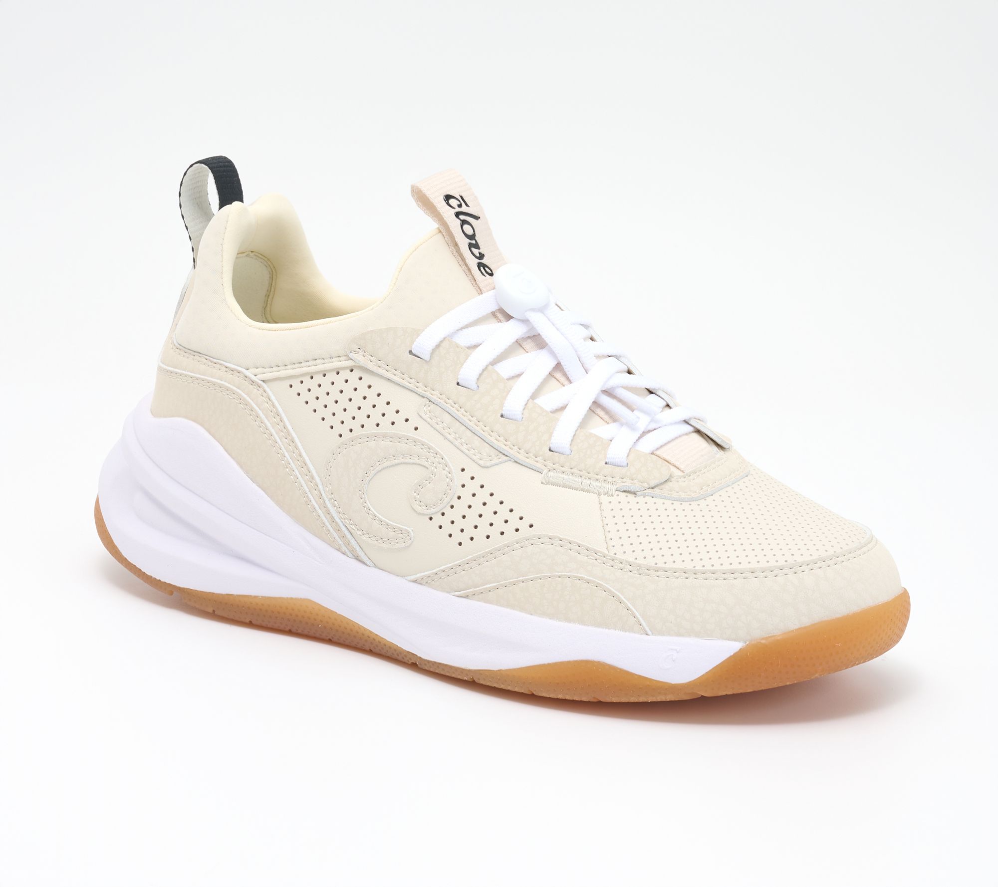 "As Is" Clove Water Repellent Retro-Inspired Walking Sneaker- Strada