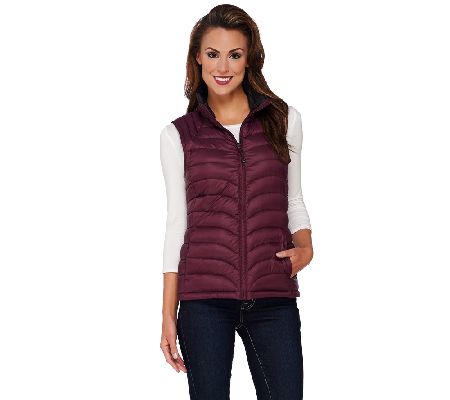 Liz Claiborne New York Packable Quilted Vest - Page 1 — QVC.com