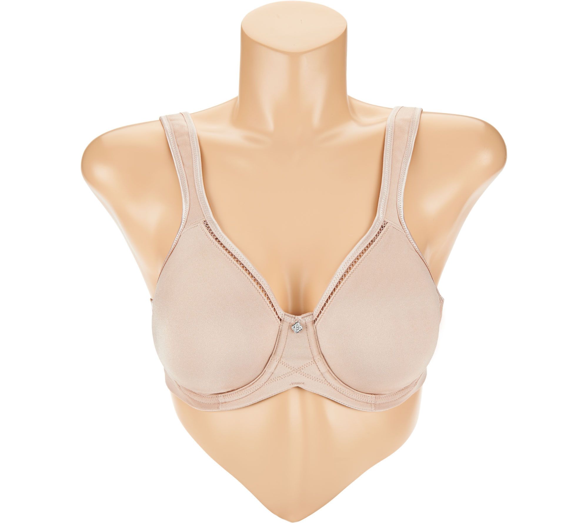 As Is Breezies Soft Shimmer Microfiber Underwire Bra 