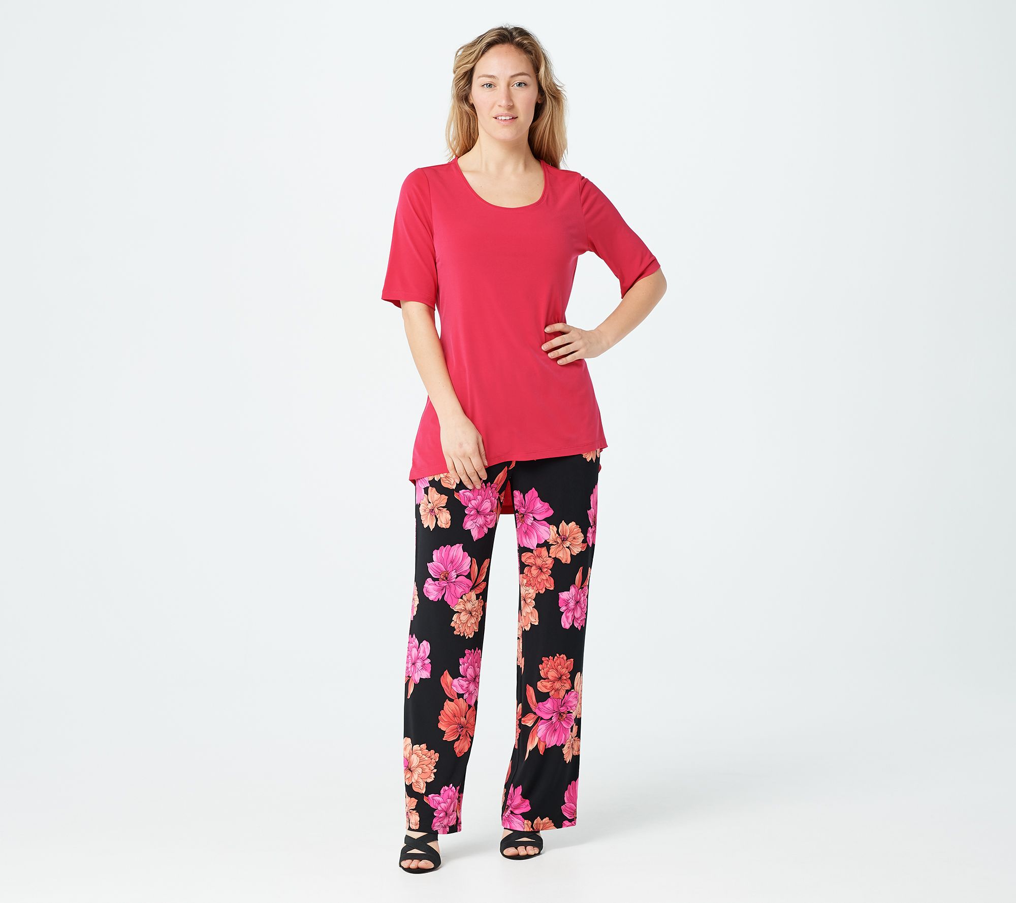 susan graver liquid knit petite pants