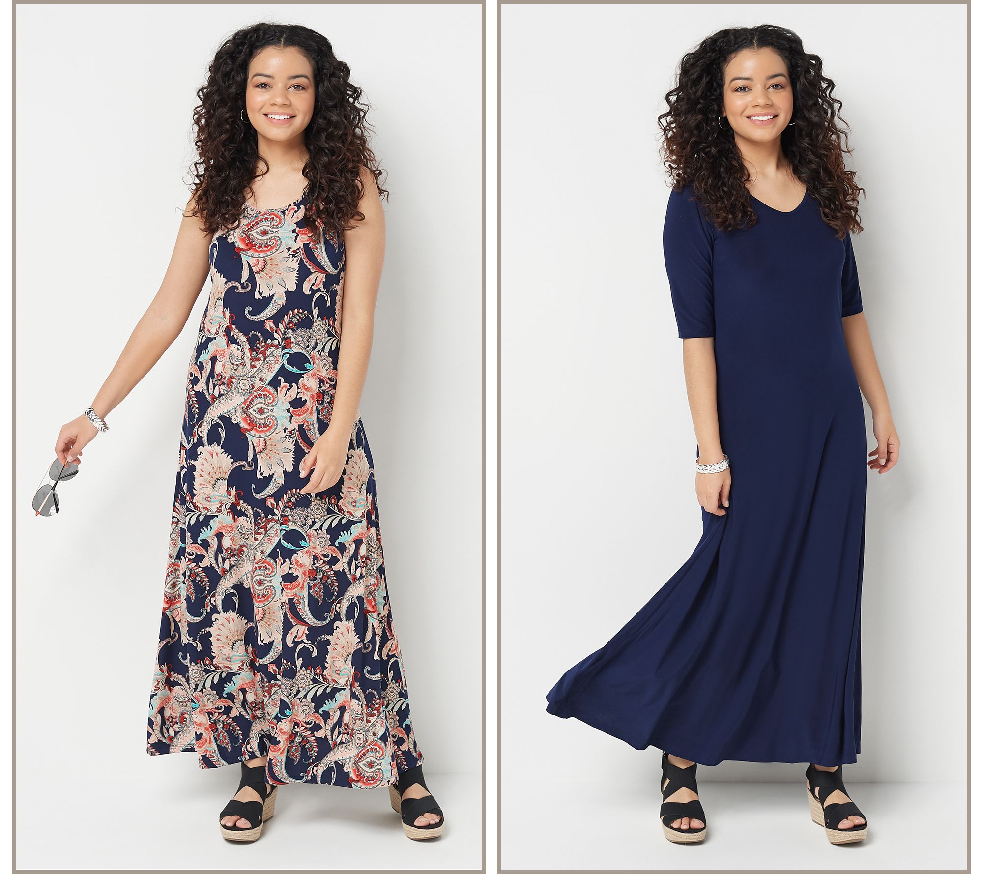 qvc petite maxi dresses