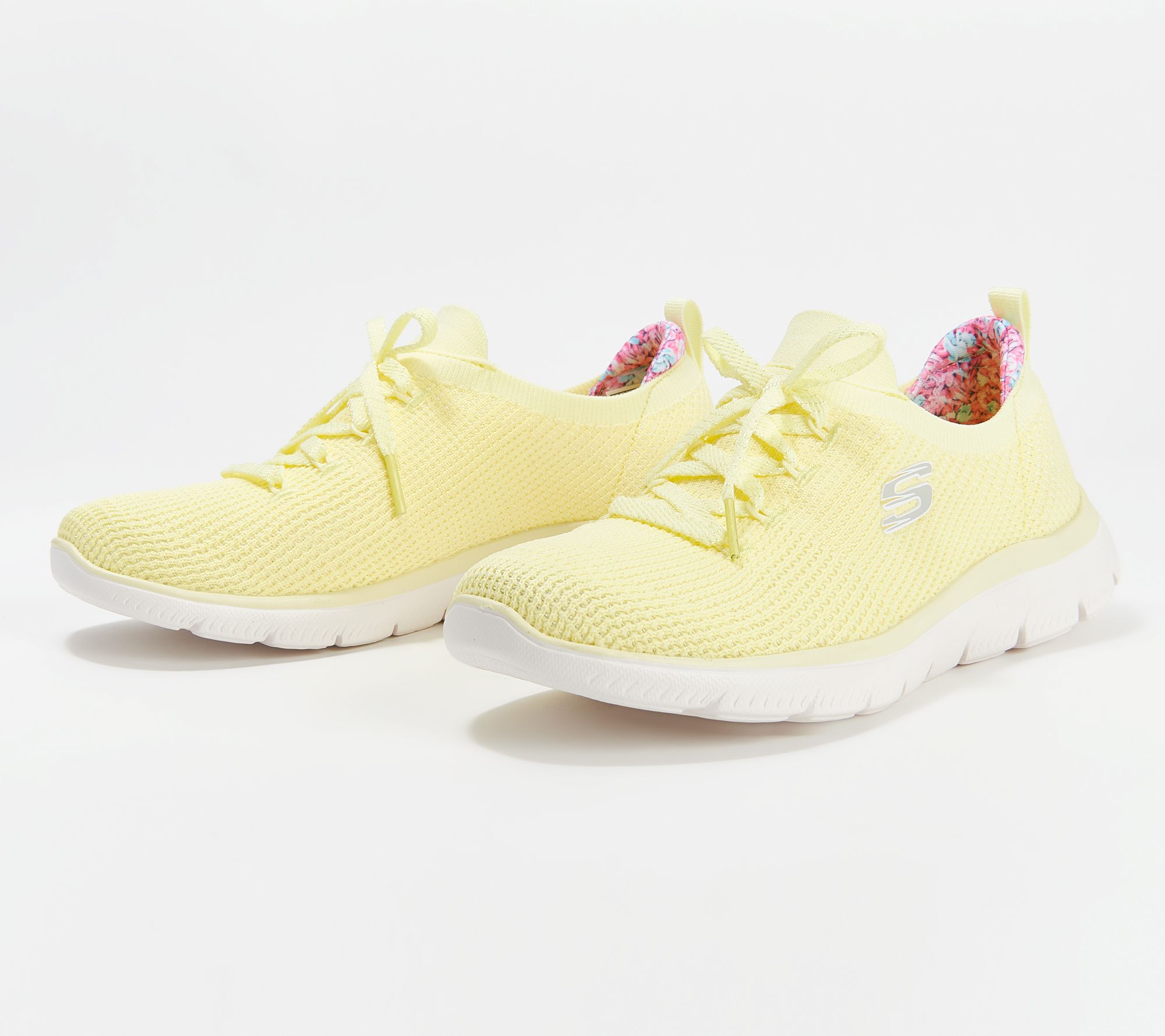 rulle eksil Kanin Skechers Faux Lace Washable Mesh Sneakers - Summits Merry Garden - QVC.com