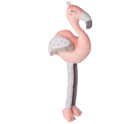 Saro By Kalencom Long Legs Flamingo Plush Sensory Toy