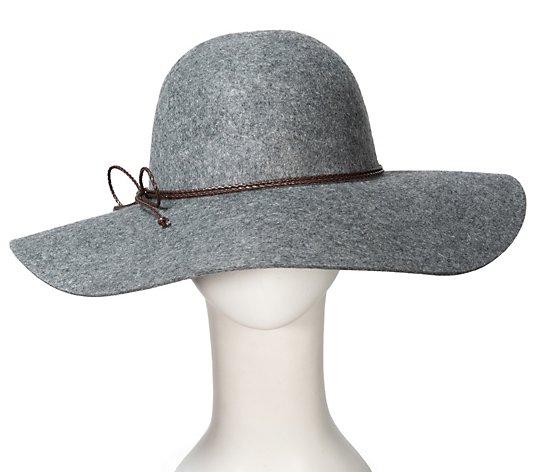 Anthony Maxwell Floppy Wool Felt Hat with Braided Leather Band