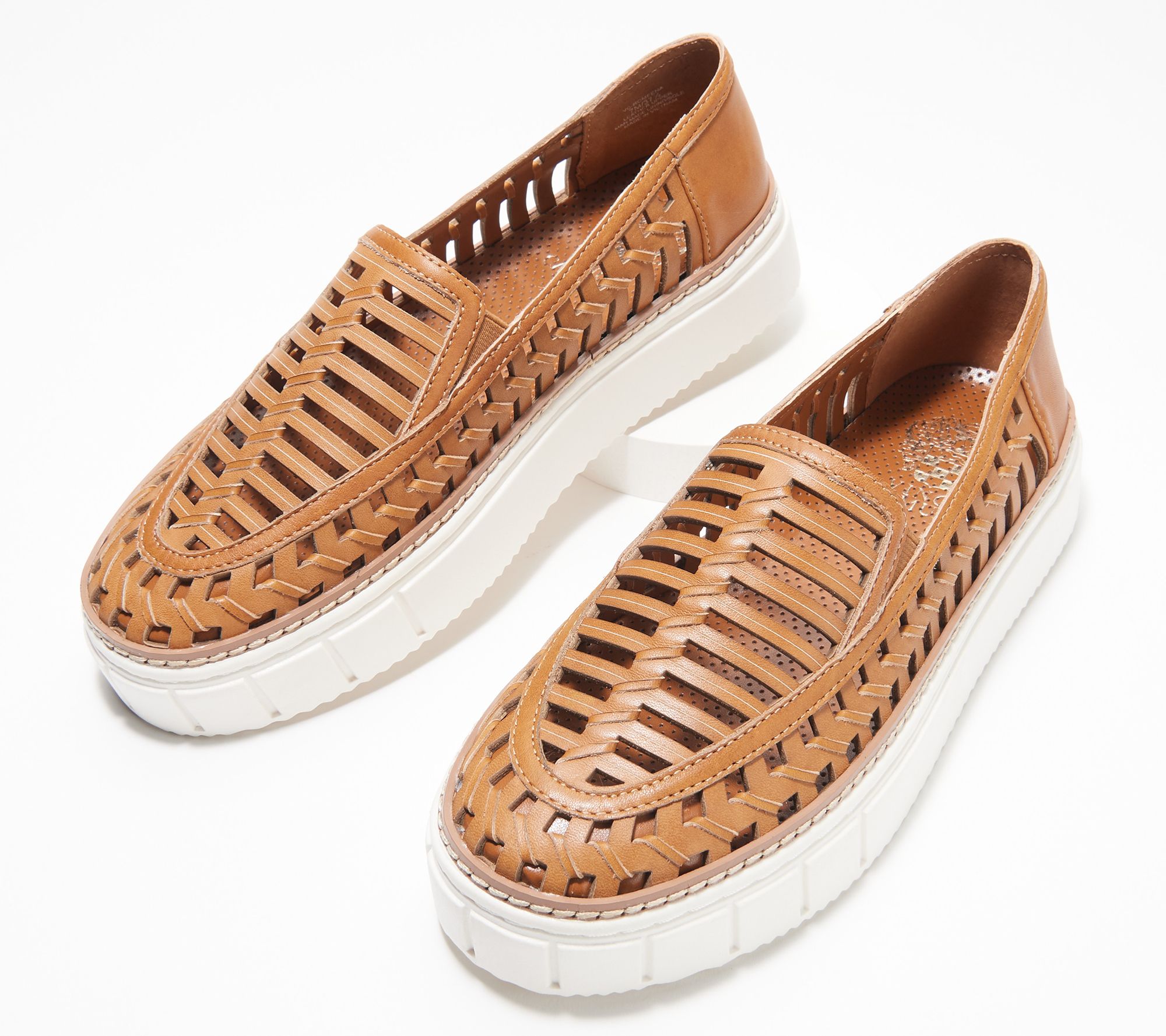 As Is Vince Camuto Woven Slip-On Shoes - Romeen