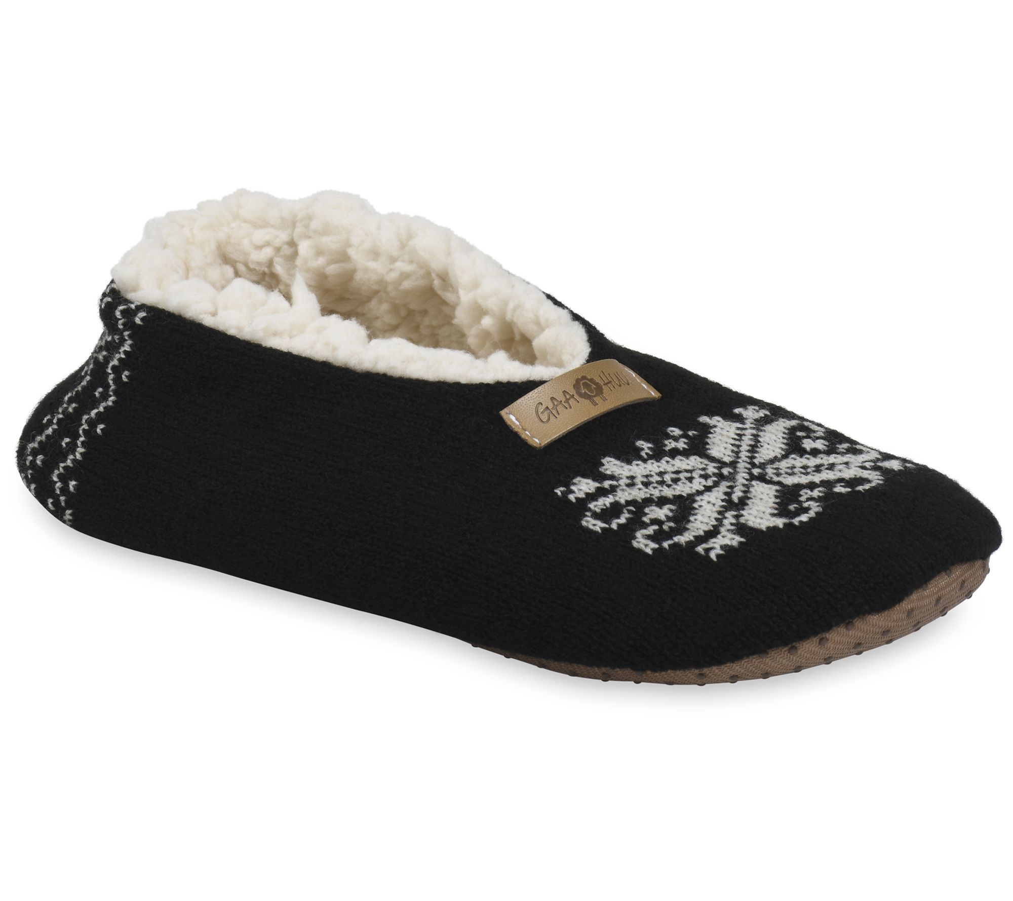 Gaahuu Womens Pattern Knit Ballerina Slippers