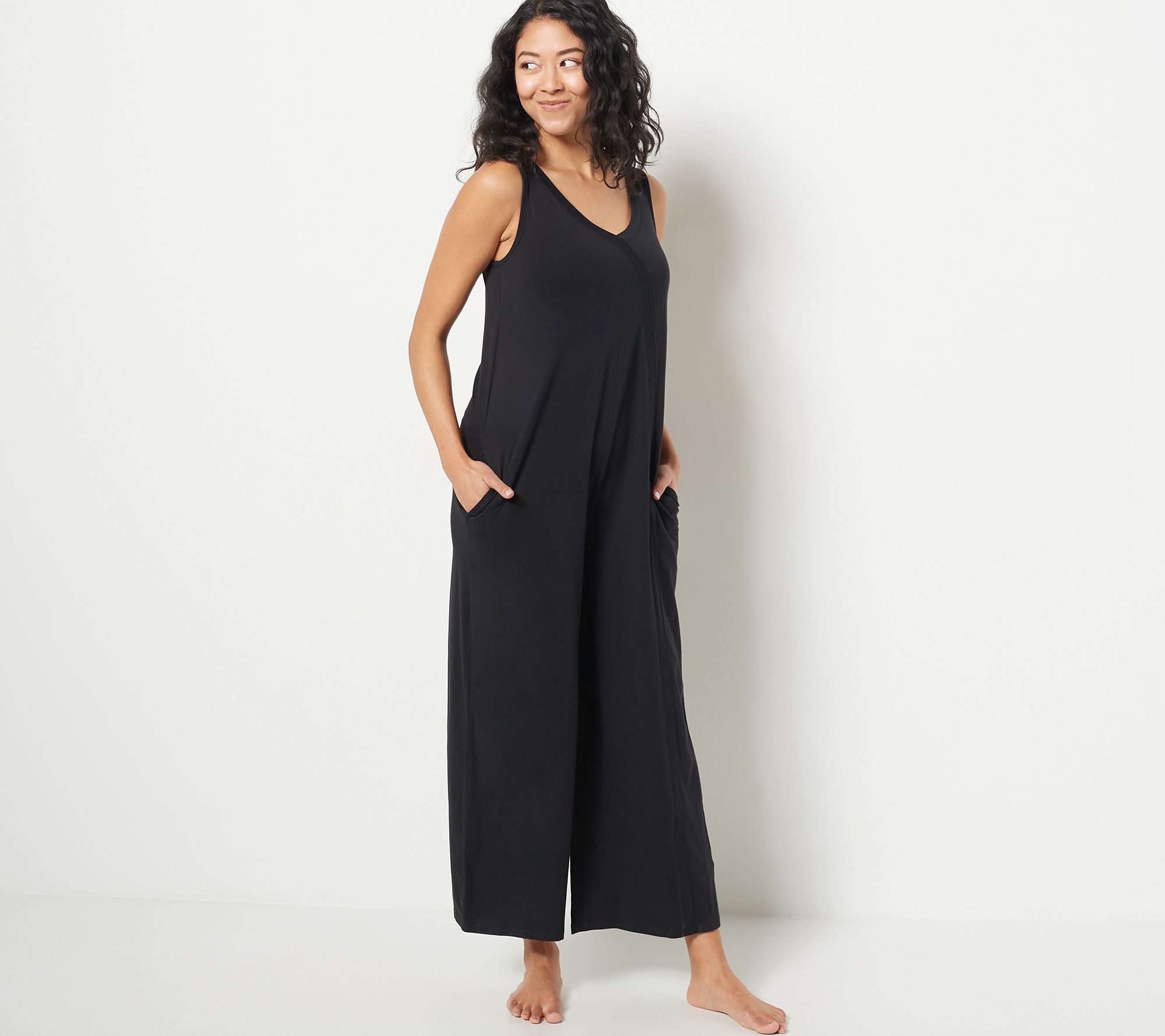 LOGO Lounge by Lori Goldstein Petite French Terry Jumpsuit 