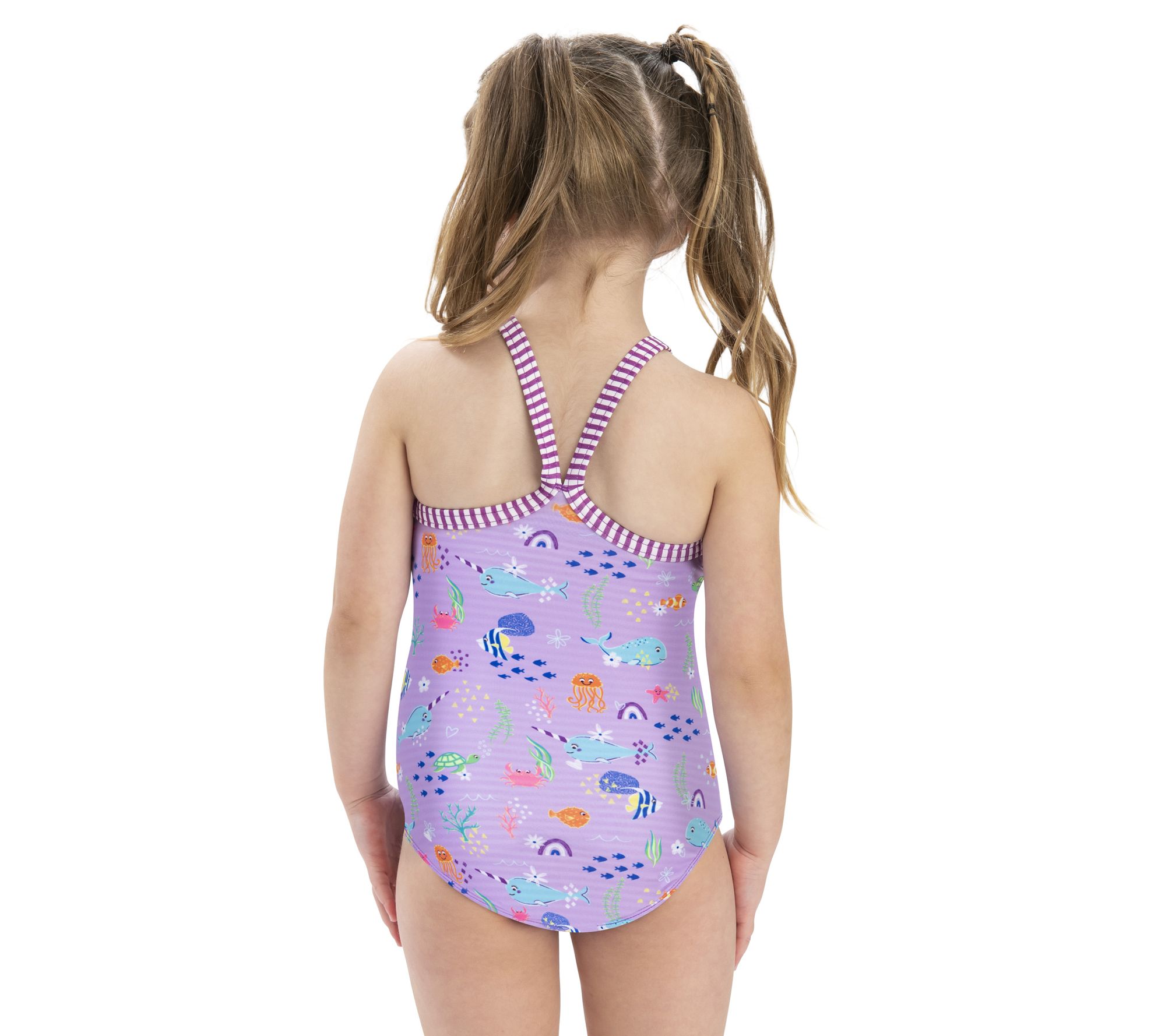 Little Dolfin Toddlers Print 1-Piece in Norie - QVC.com