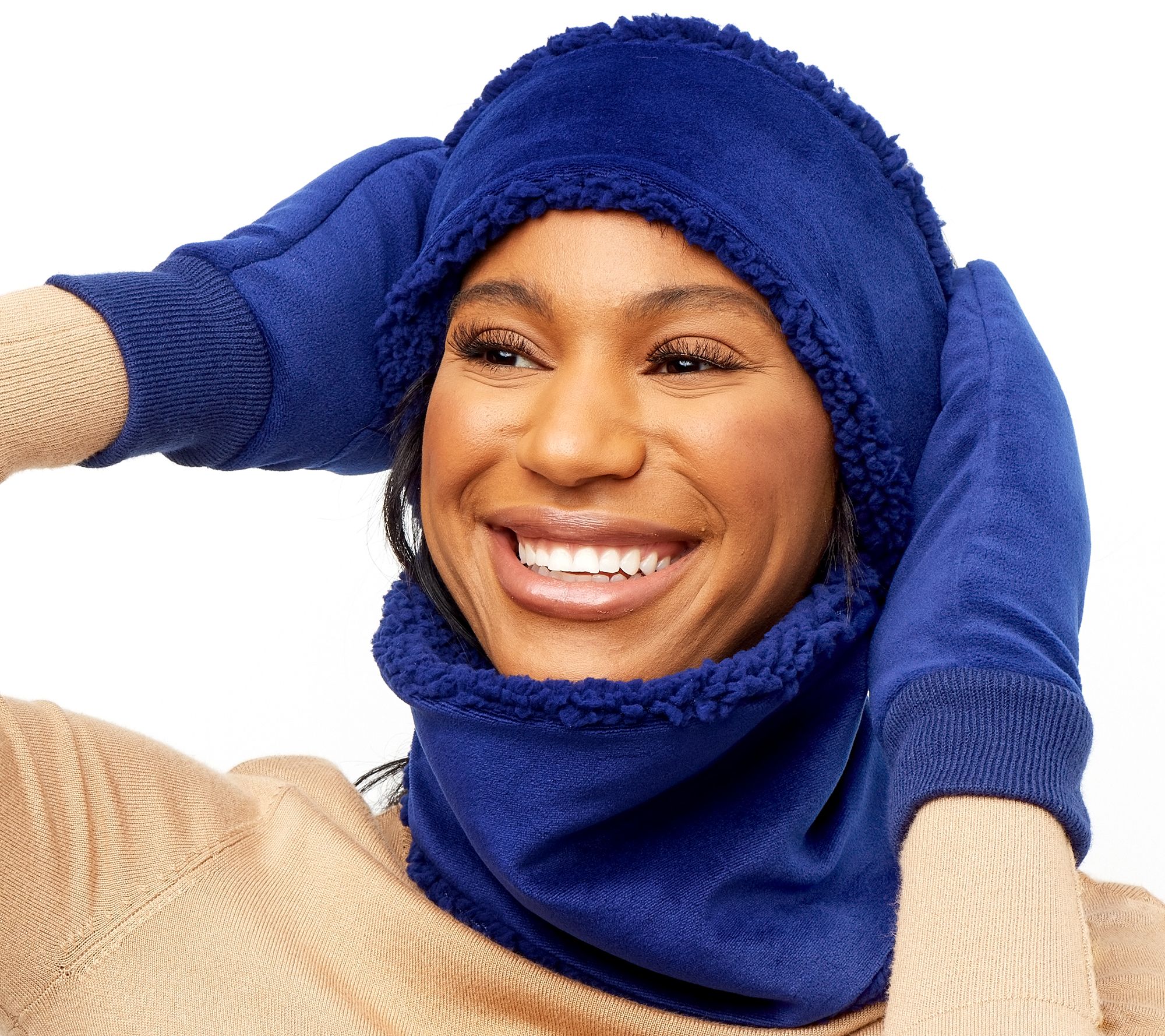 Sprigs Luxe Sherpa Polar Band-It & Sherpa Mittens Set