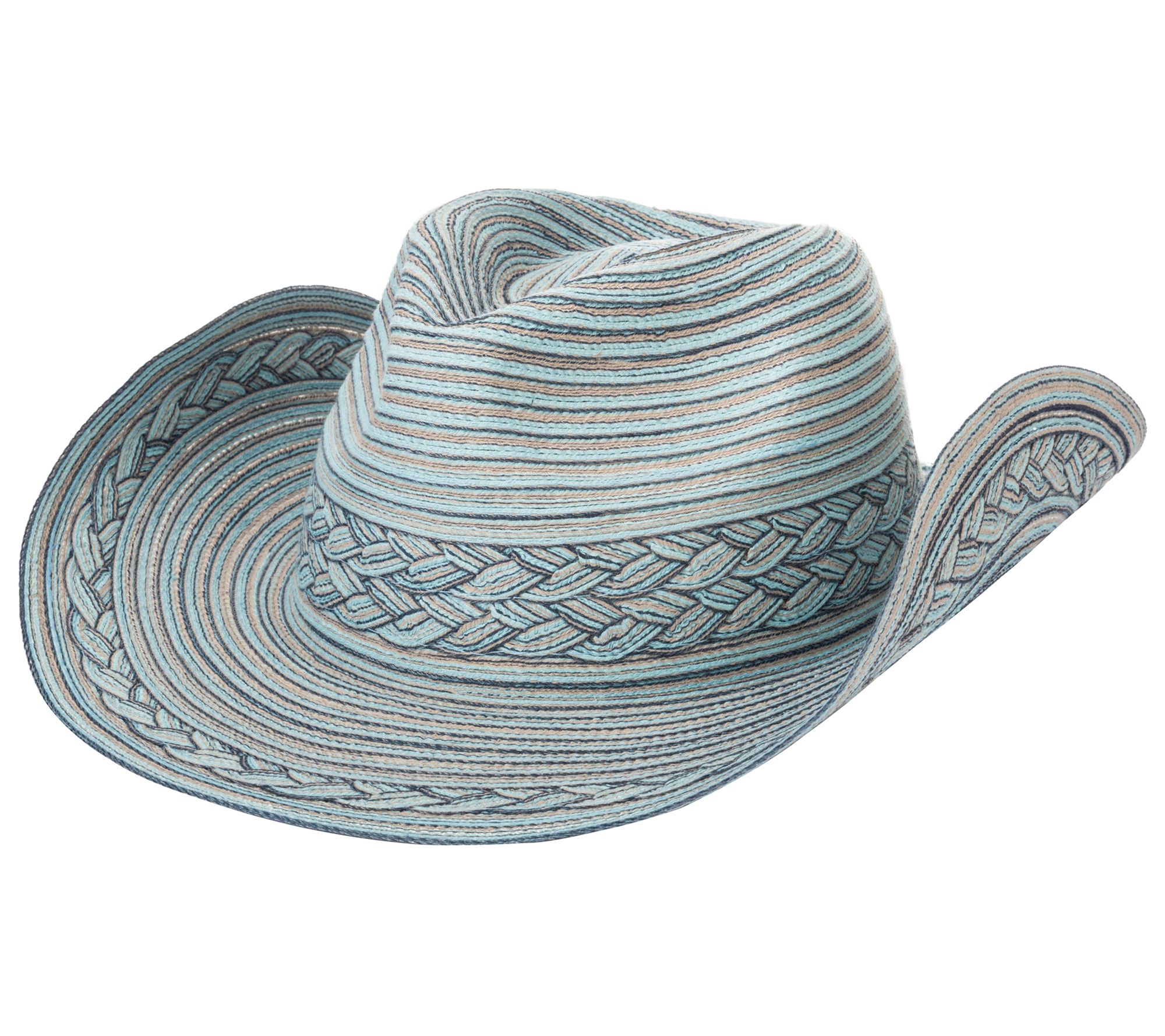 San Diego Hat Co. Mixed Braid Cowboy Hat