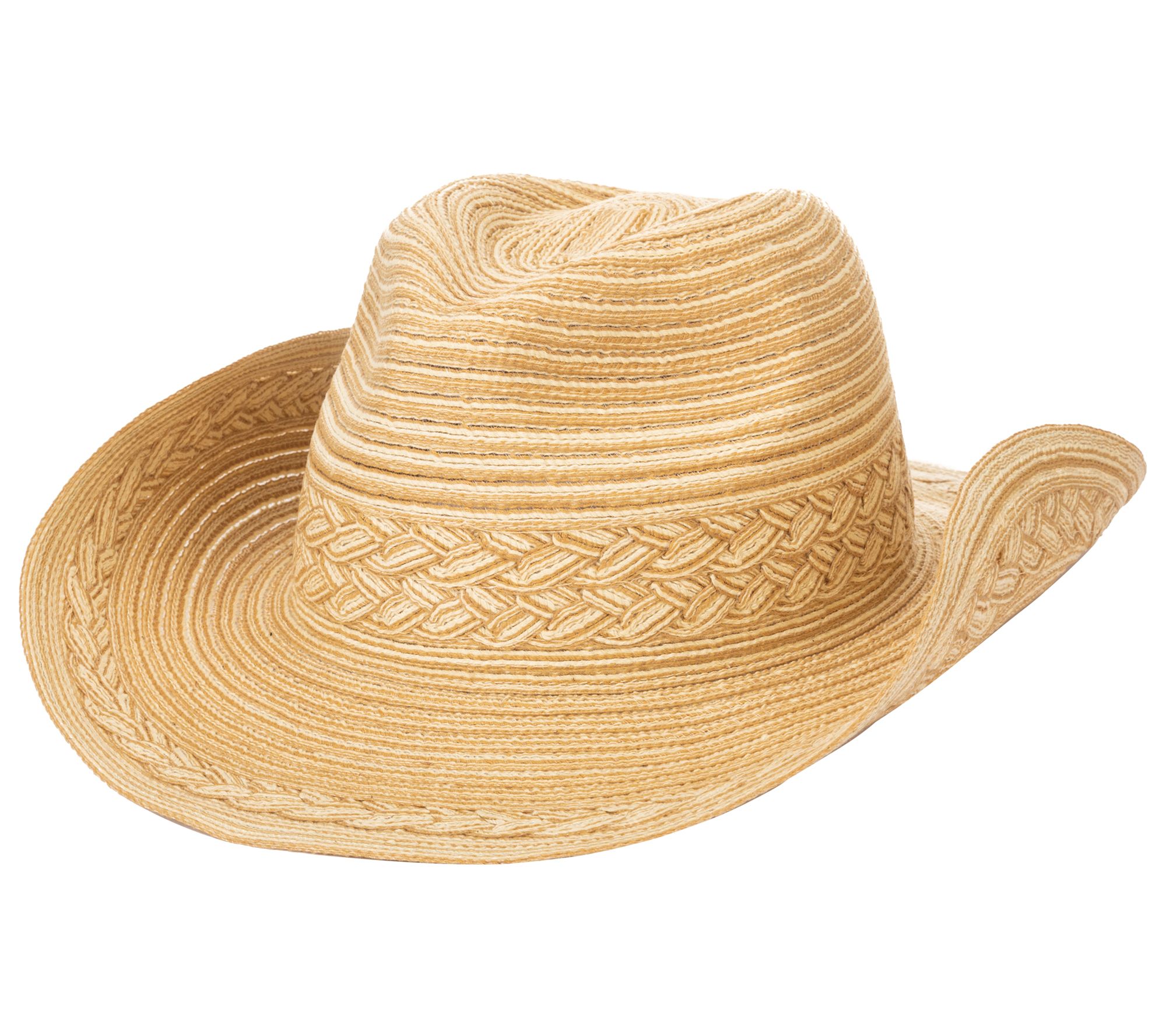 San Diego Hat Co. Mixed Braid Cowboy Hat