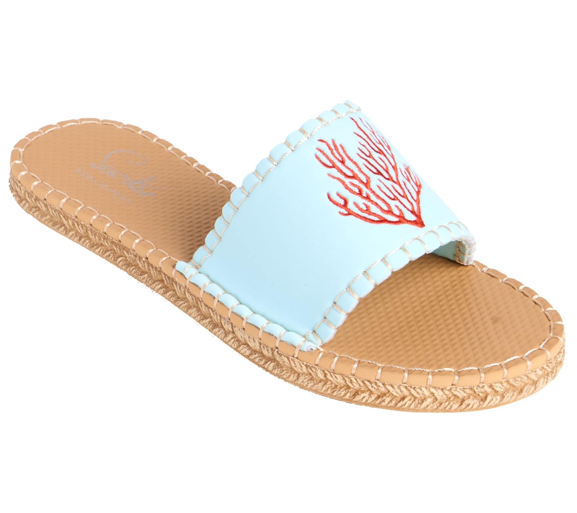 Cover Swim Orange Coastal Coral - Womens CabanaSlide