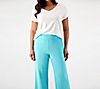 Belle Beach by Kim Gravel Reg French Terry Wide Leg Crop Pants, 3 of 3