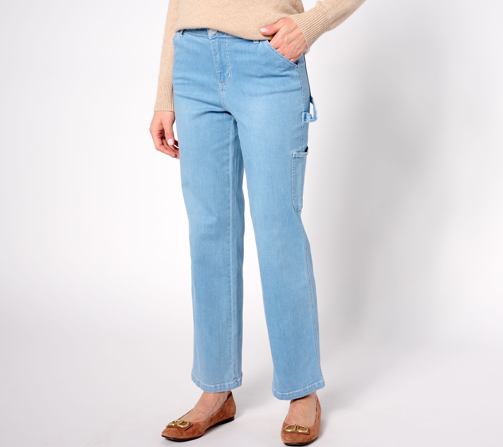 "As Is" Belle by Kim Gravel Tall TripleLuxe Denim Carpenter Jean