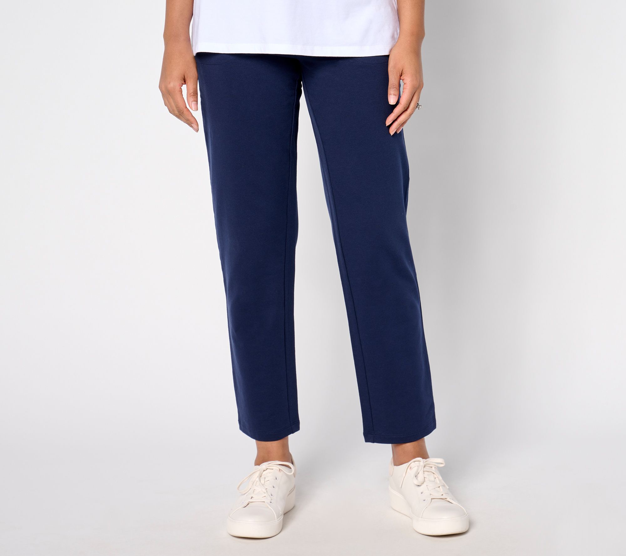 Denim & Co. Petite EasyWear French Terry Pant