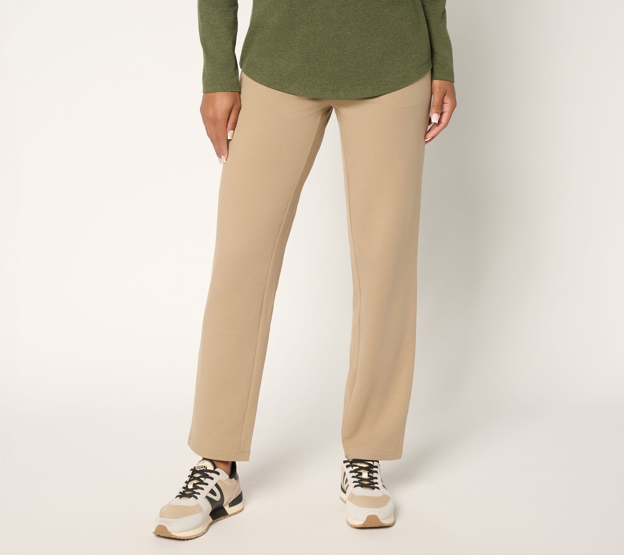 Denim & Co. Petite EasyWear French Terry Pant