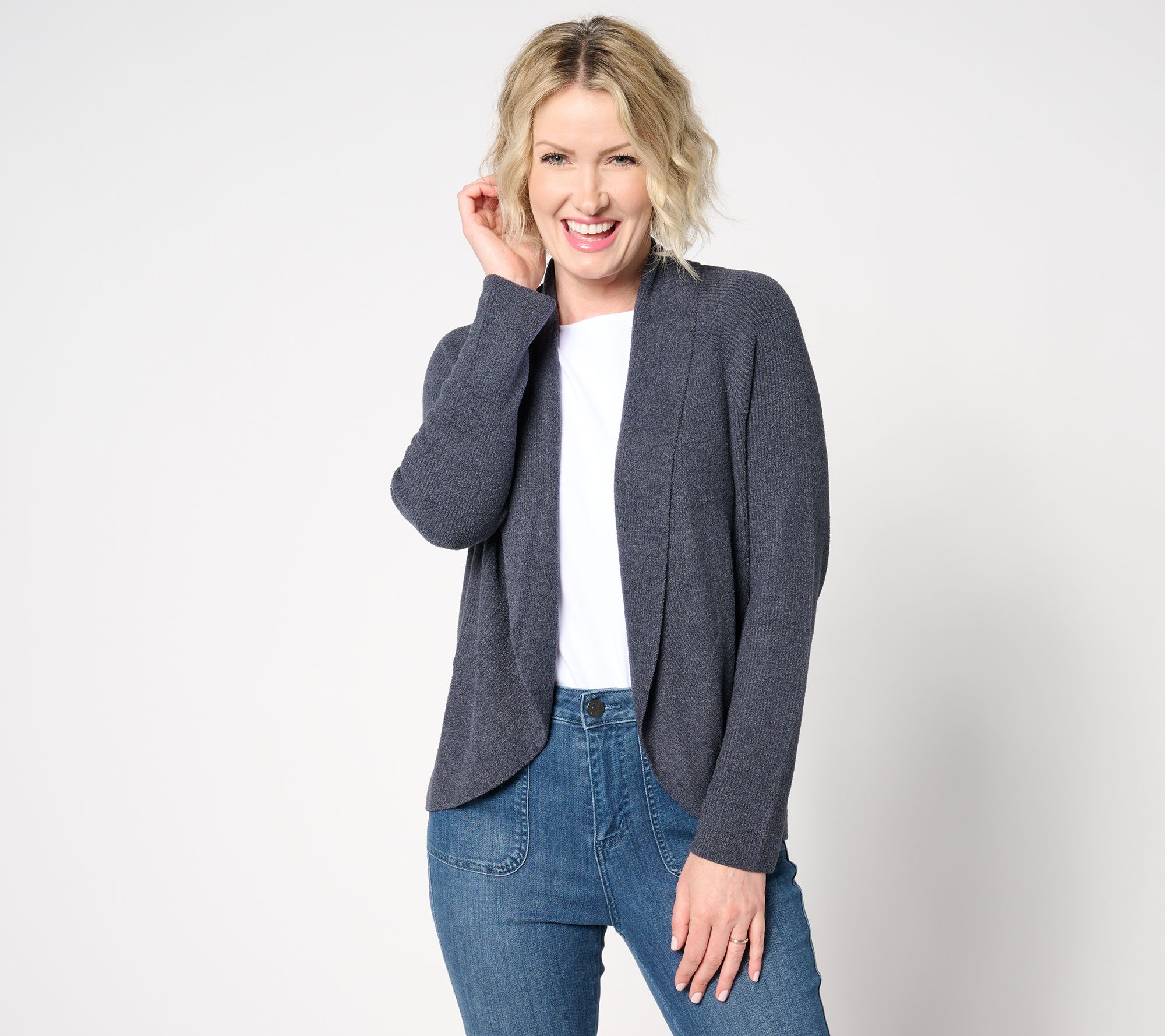 "As Is" Barefoot Dreams CozyChic Ultra Lite Cocoon Cardigan