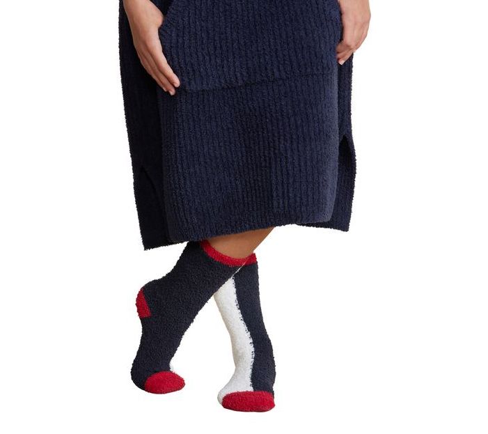 Barefoot Dreams CozyChic Team USA Youth Crew Socks - QVC.com