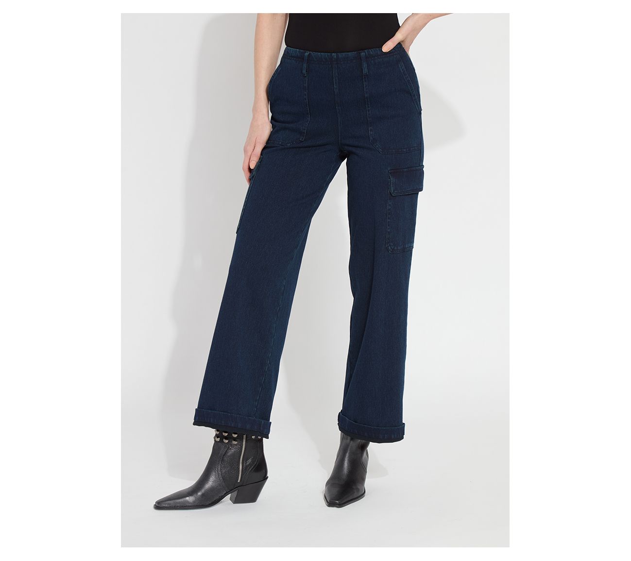 Lysse New York Scout High-Waisted Cuffed Cargo Jean