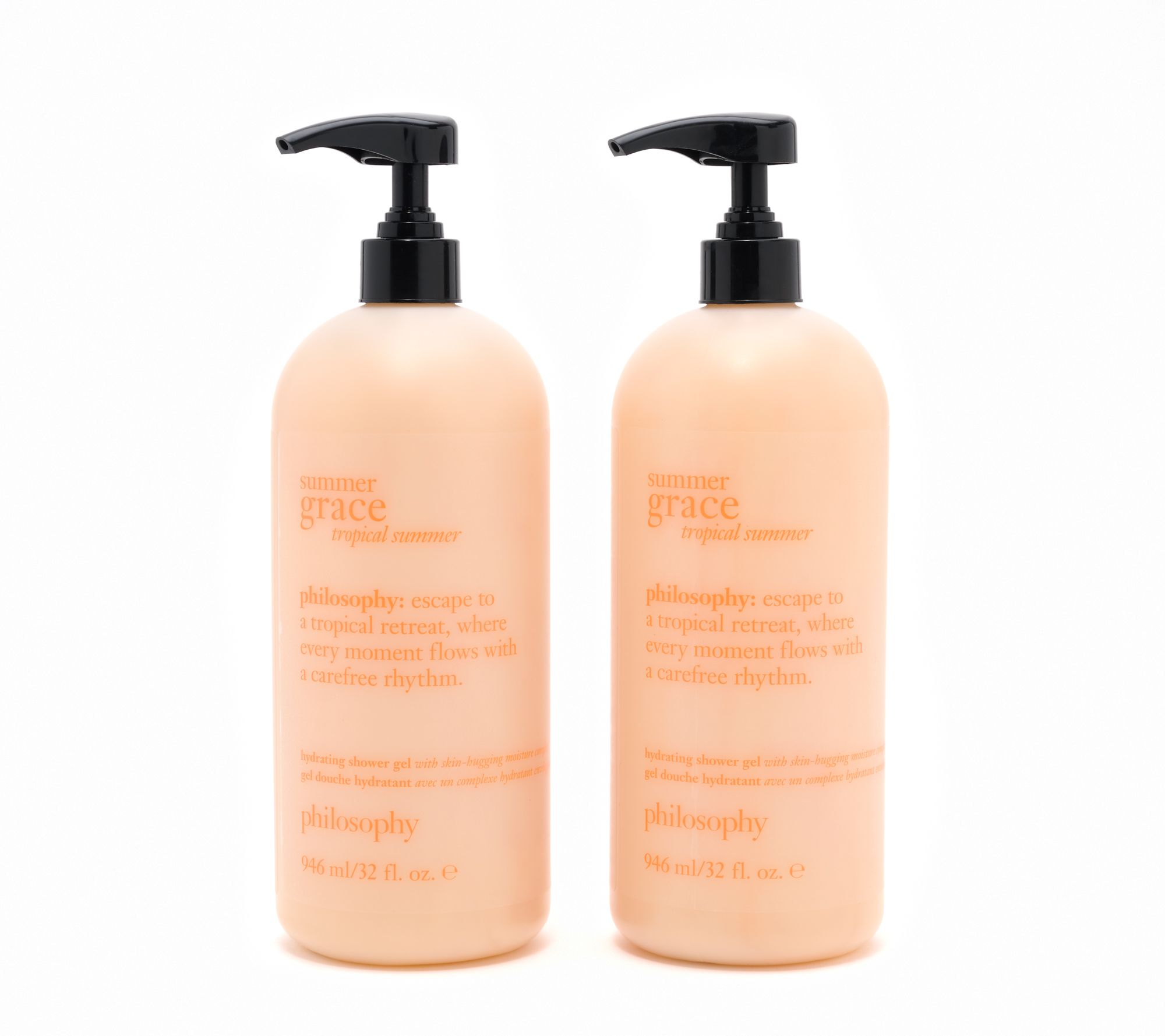philosophy 32oz supersize summer fine fragrance shower gel duo