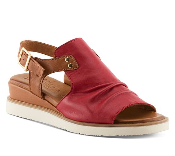 Spring Step Leather Ankle Strap Sandals - Locals