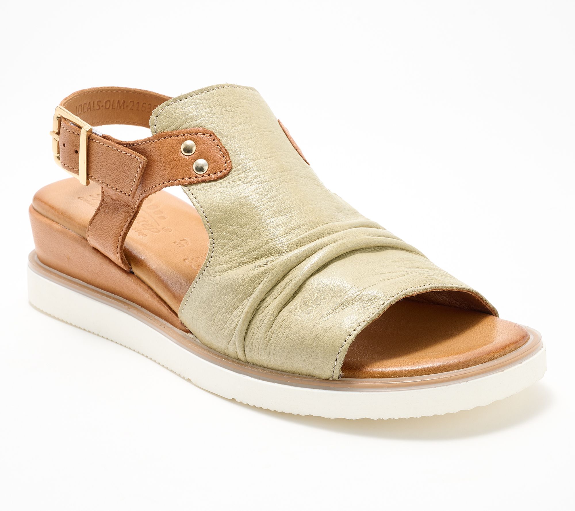 Spring Step Leather Ankle Strap Sandals - Locals